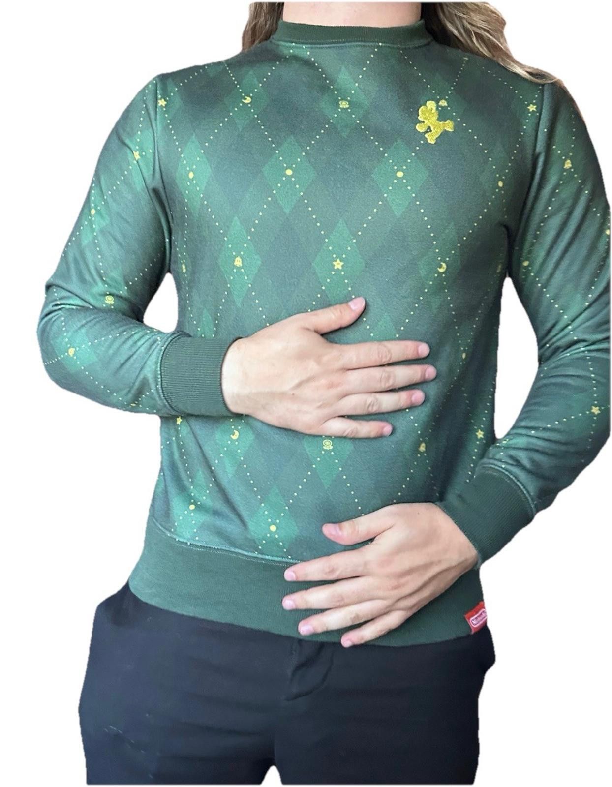 Nintendo Nintendo Official Seal Green Luigi Long Sleeve Sweatshirt S Size US S / EU 44-46 / 1 - 2 Thumbnail