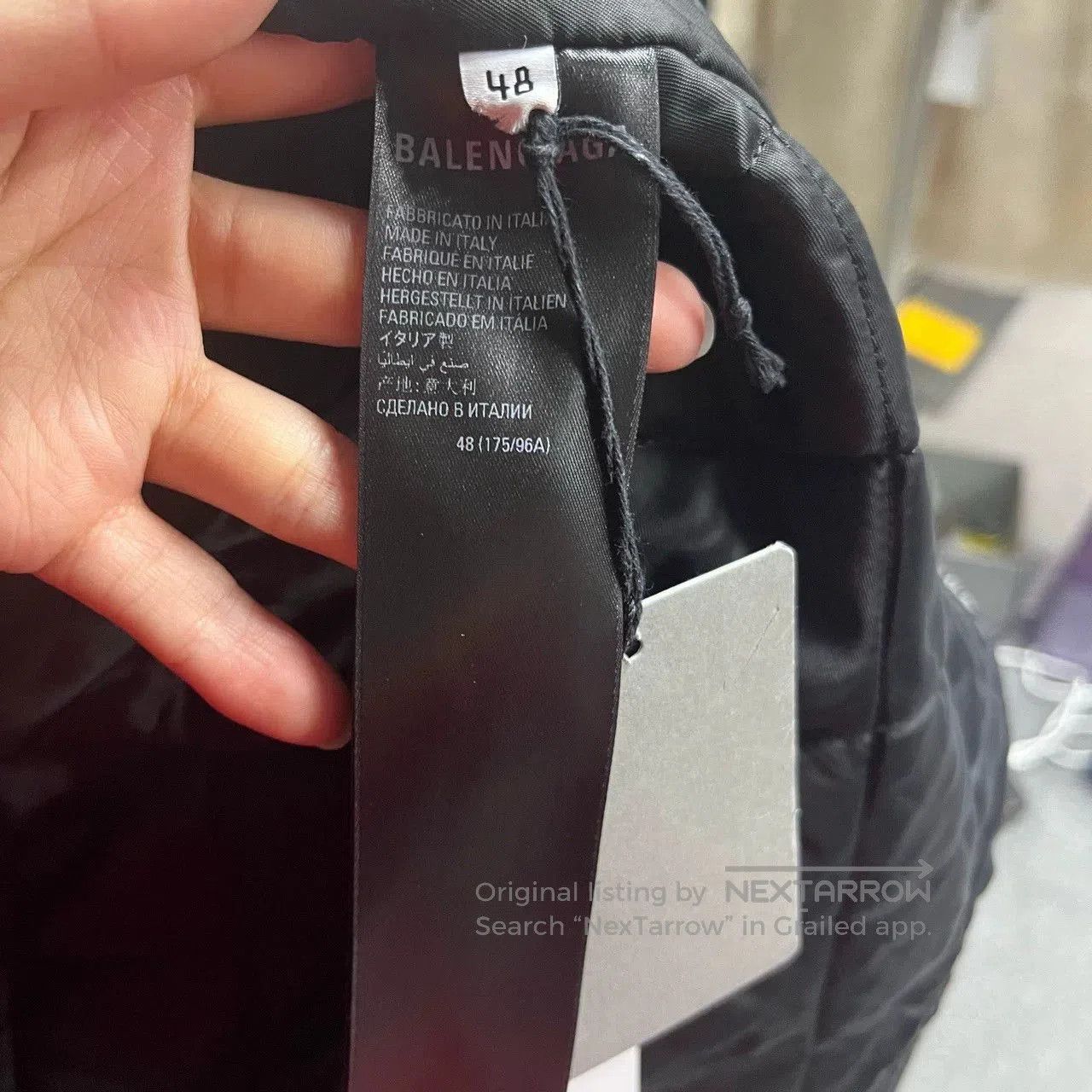 Balenciaga Balenciaga Black Logo Leather Jacket. Size US S / EU 44-46 / 1 - 2 Thumbnail