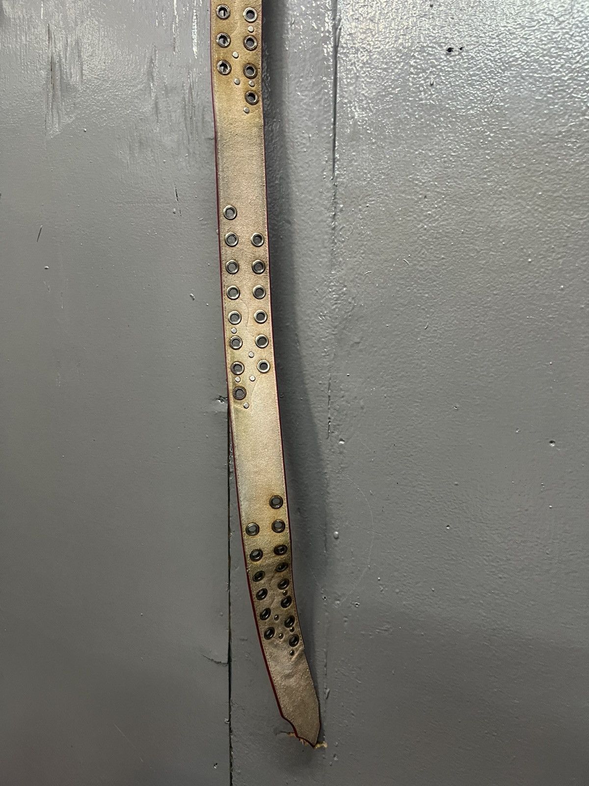 Leather Vintage Leather Belt Length 38.5" Size ONE SIZE - 6 Thumbnail