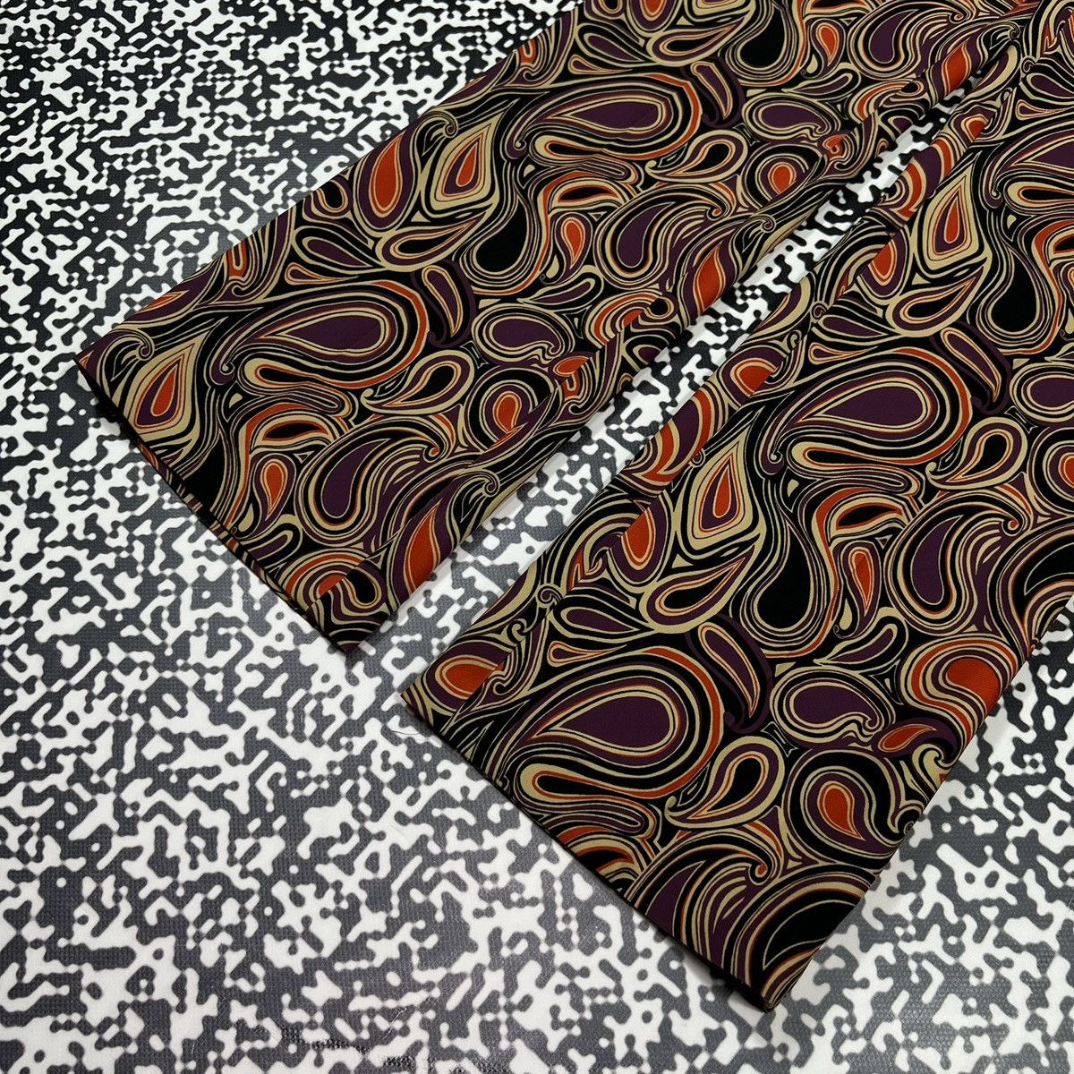 Vintage Raffaello Rossi Paisley Abstract Print Luxury Style Pants Size 27" / US 4 / IT 40 - 7 Thumbnail