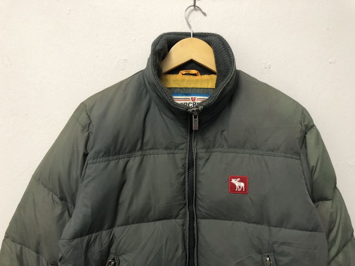 Abercrombie & Fitch VTG Abercrombie & Fitch Moose Logo Olive Puffer Jacket Size US S / EU 44-46 / 1 - 3 Thumbnail