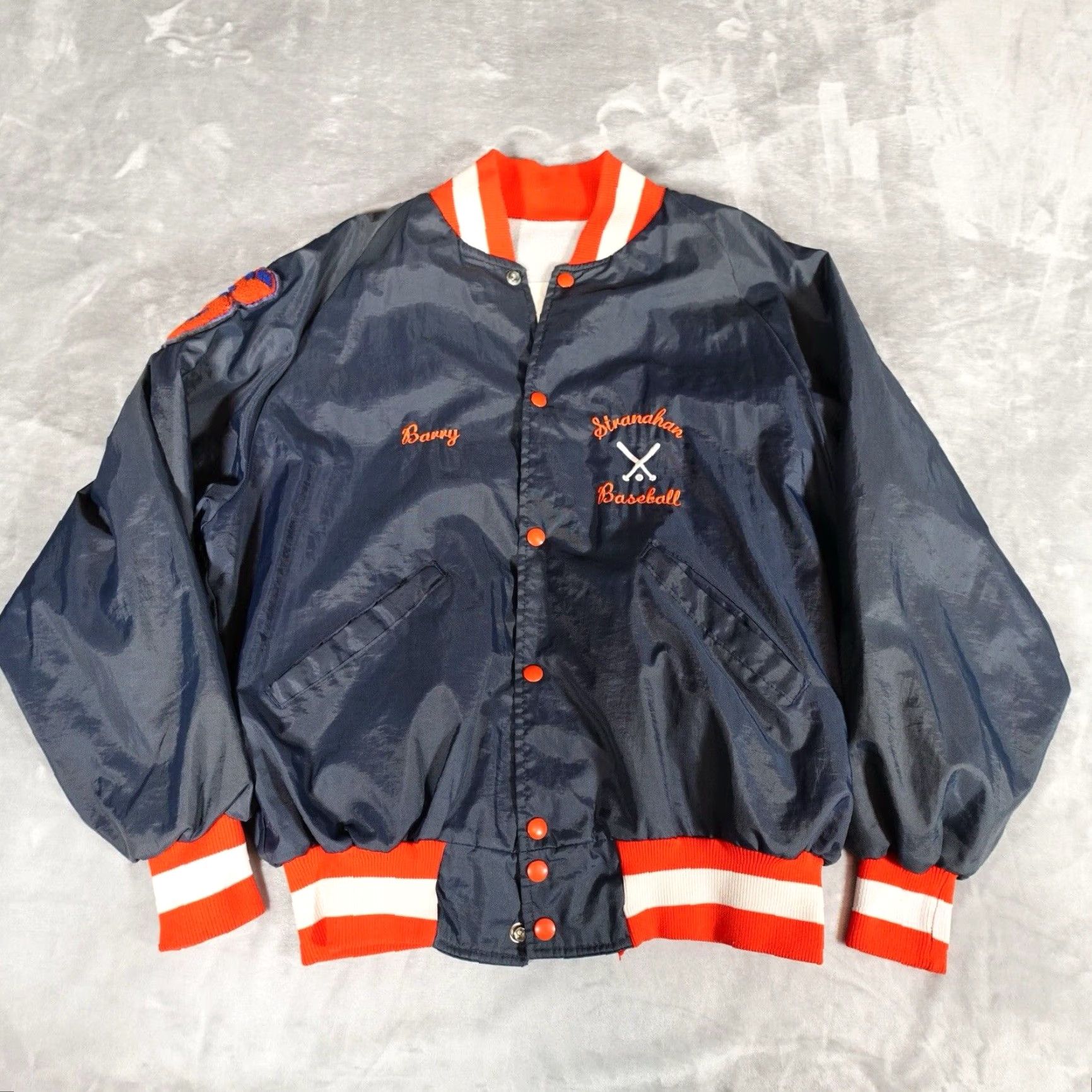Vintage Vintage Stranahan Dragons Baseball Varsity Jacket Mens L Slim Fit Made In USA Size US L / EU 52-54 / 3 - 4 Thumbnail