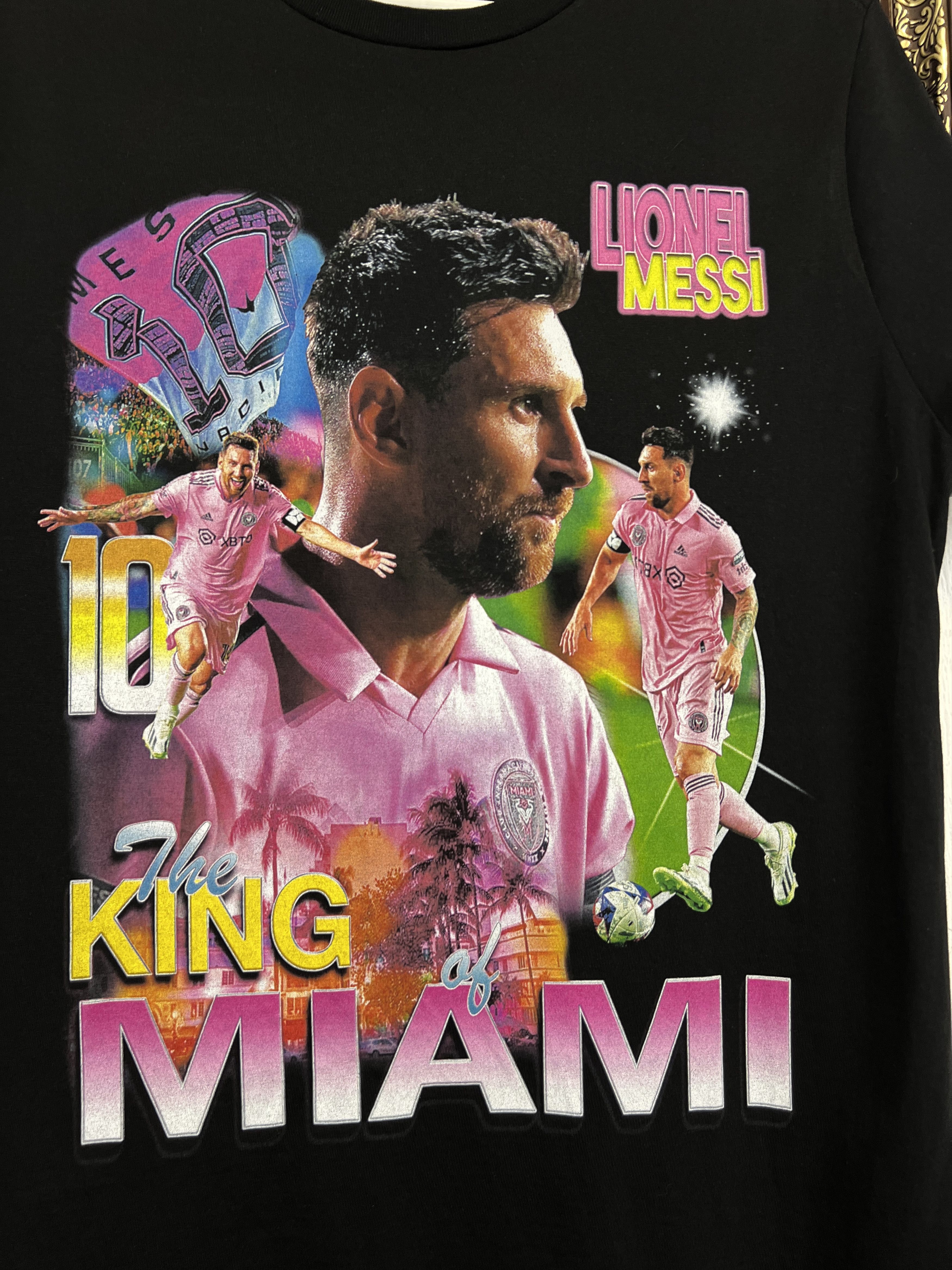 Vintage Inter Miami Football Shirts Print King Messi Jersey Trikot Size US M / EU 48-50 / 2 - 3 Thumbnail