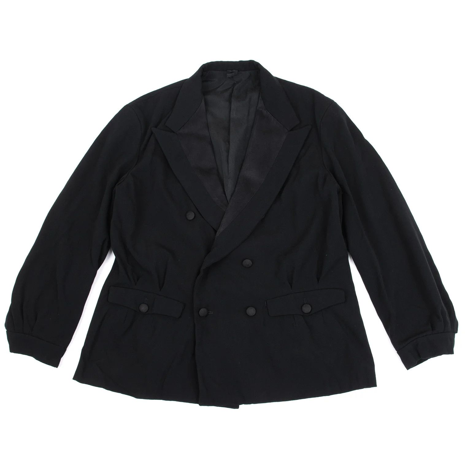 Yohji Yamamoto Yohji Yamamoto Wool Gabardine Check Jacket Size US S / EU 44-46 / 1 - 1 Thumbnail