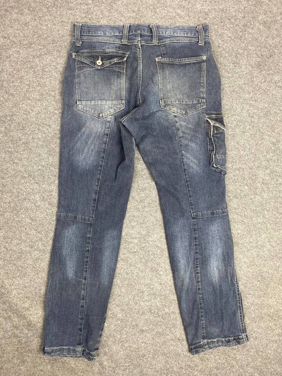 image of Distressed Denim s Cargo Denim Distressed, Men's (Size 36)