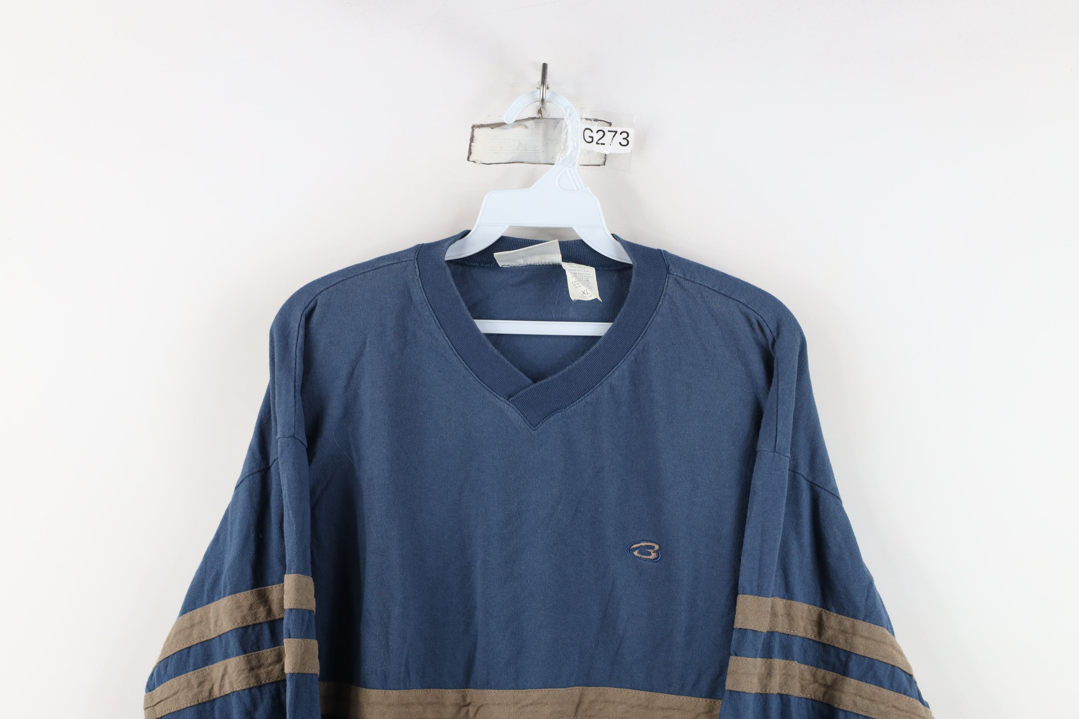 Vintage Vintage 90s Streetwear Ribbed Knit Long Sleeve T-Shirt USA Size US XL / EU 56 / 4 - 2 Thumbnail