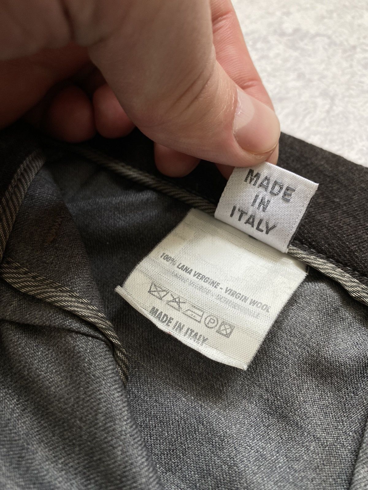 Brunello Cucinelli Gunex By Brunello Cucinelli Grey Wool Cropped Trousers Pants Size 27" / US 4 / IT 40 - 8 Thumbnail