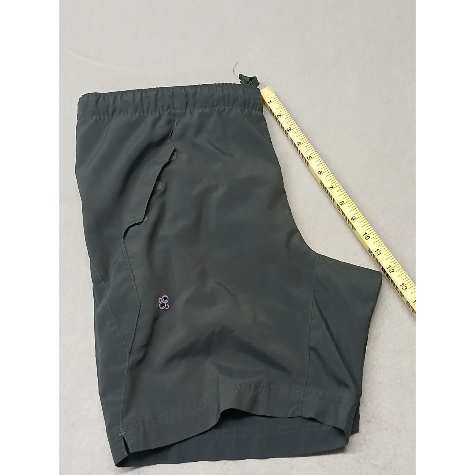 Nike Nike (M) ACG Gray Polyester Velcro Trunks Shorts Size US 28 / EU 44 - 2 Thumbnail