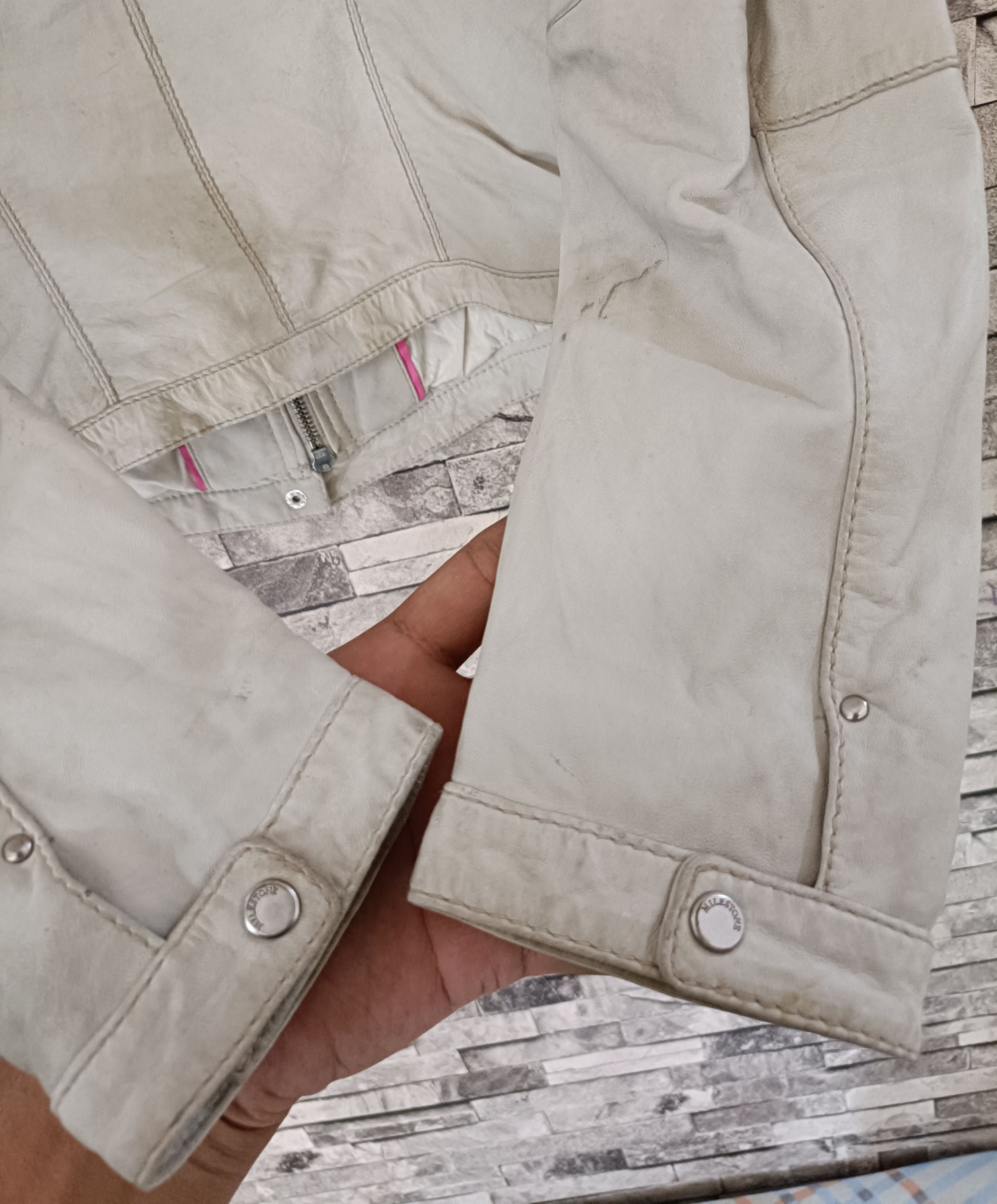 Milestone Vintage milestone lady biker leather jacket Size XS / US 0-2 / IT 36-38 - 7 Thumbnail