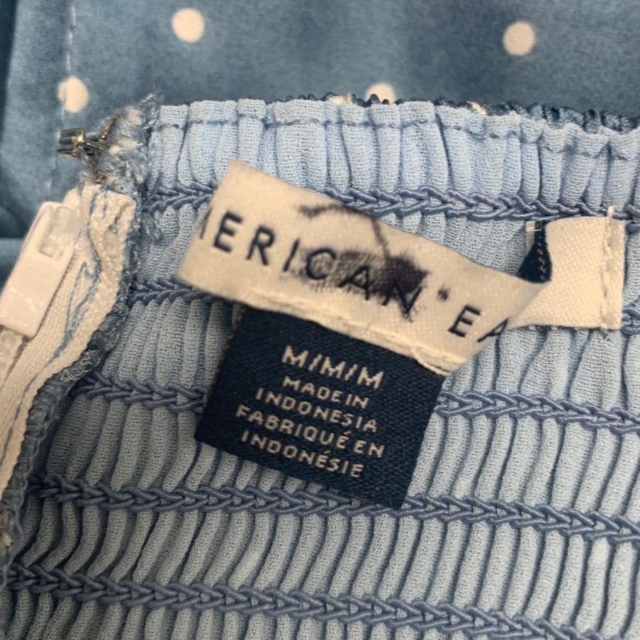 American Eagle Outfitters New American Eagle Womens Medium Puff Sleeve Zip Top Size M / US 6-8 / IT 42-44 - 5 Thumbnail