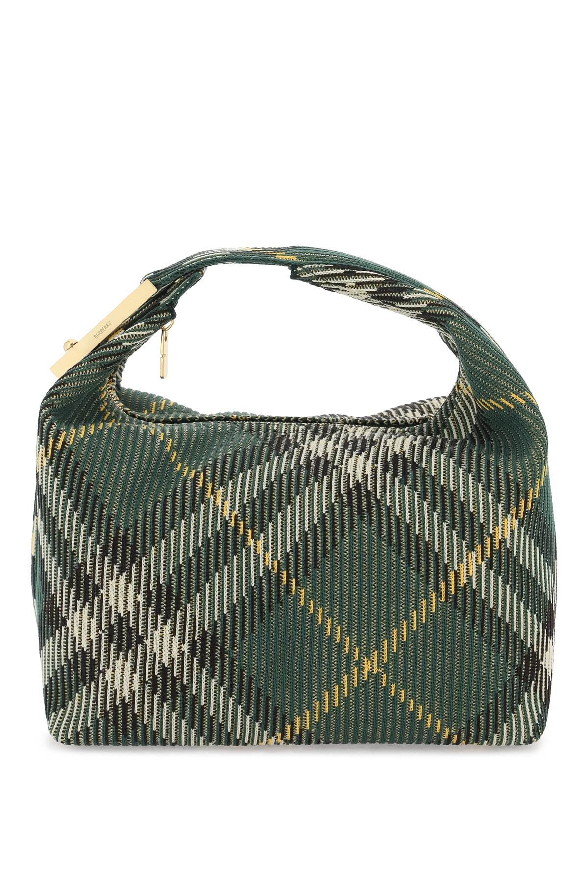 image of Burberry Medium Peg Bag in Ivy, Women's