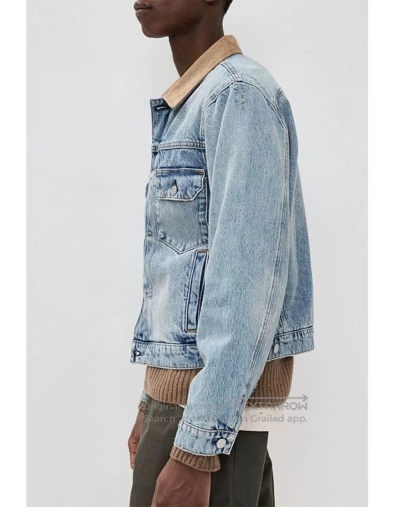 Saint Laurent Paris Saint Laurent Denim Jacket with Wool Lining. Size US M / EU 48-50 / 2 - 8 Thumbnail