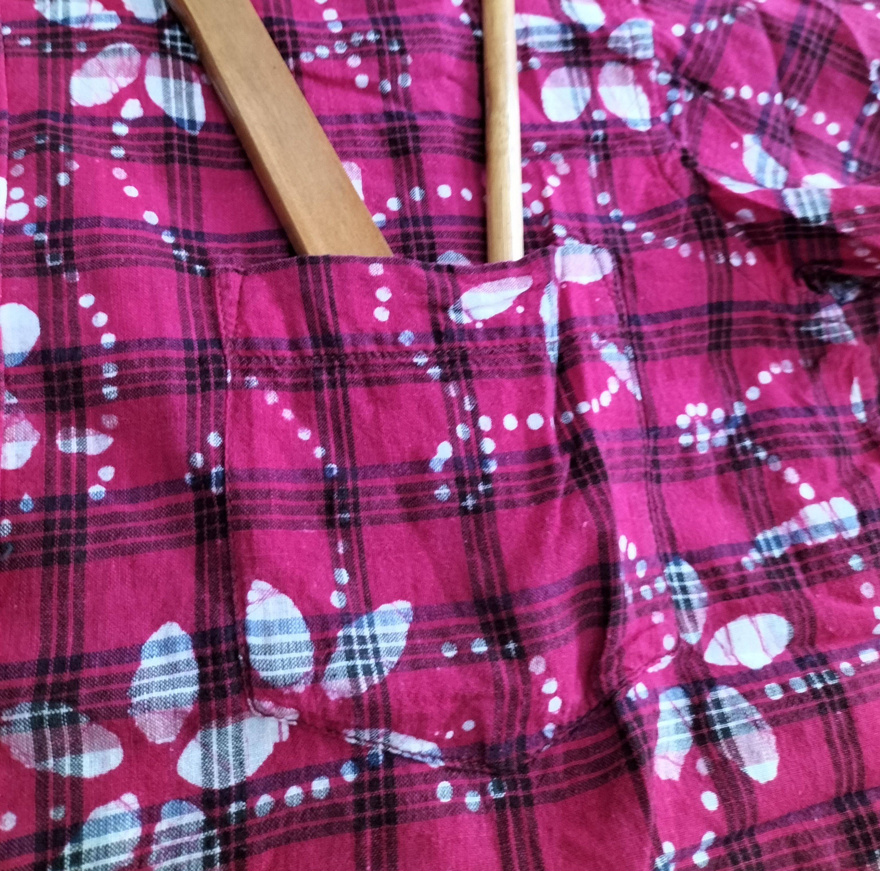 Blue Blue Japan Gaijin made floral plaid Okinawa shirt Size US M / EU 48-50 / 2 - 4 Thumbnail