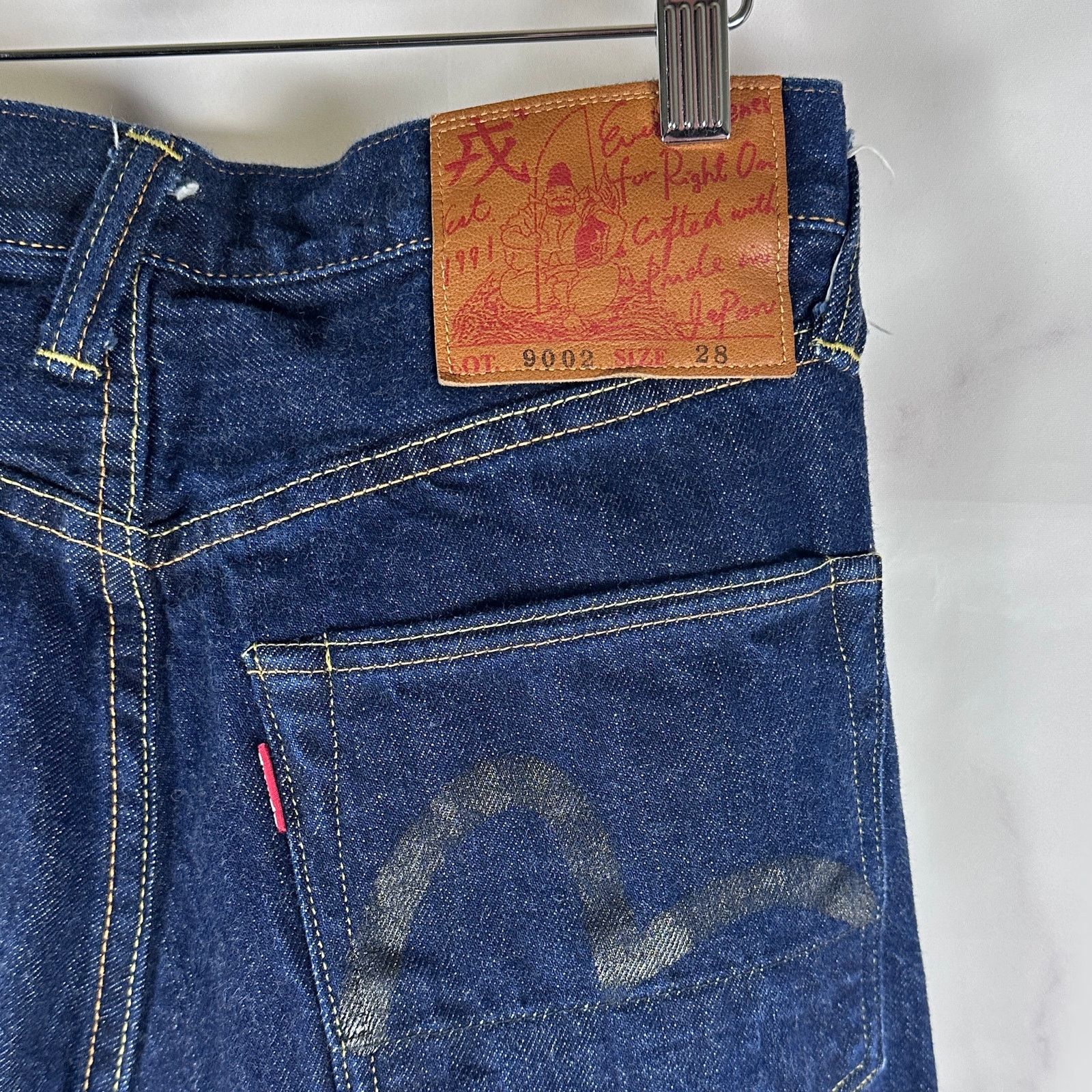 Evisu Warehouse Lot 9002 Indigo Selvedge Denim Size US 28 / EU 44 - 4 Thumbnail