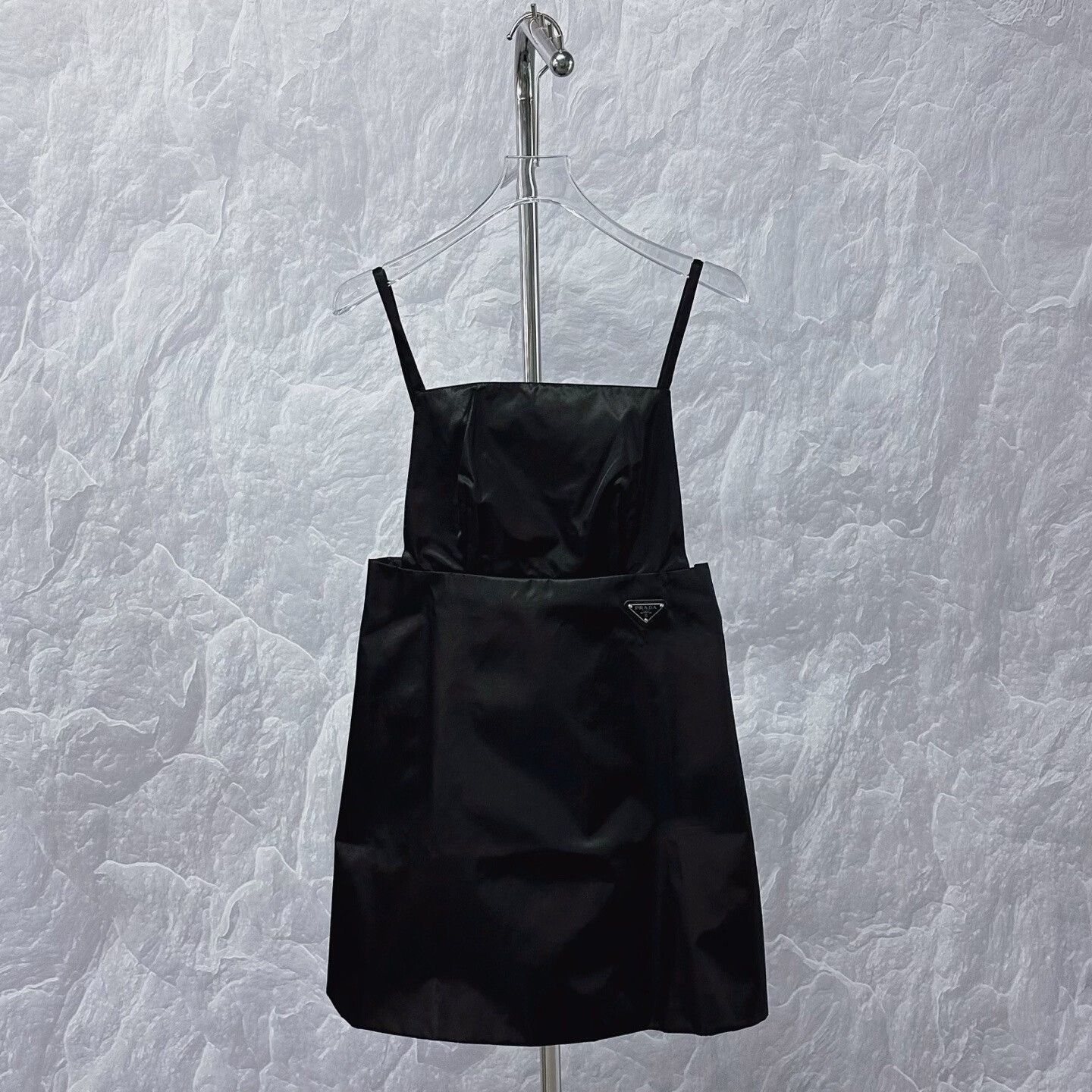 Prada prada black open-back spaghetti strap dress Size M / US 6-8 / IT 42-44 - 1 Thumbnail
