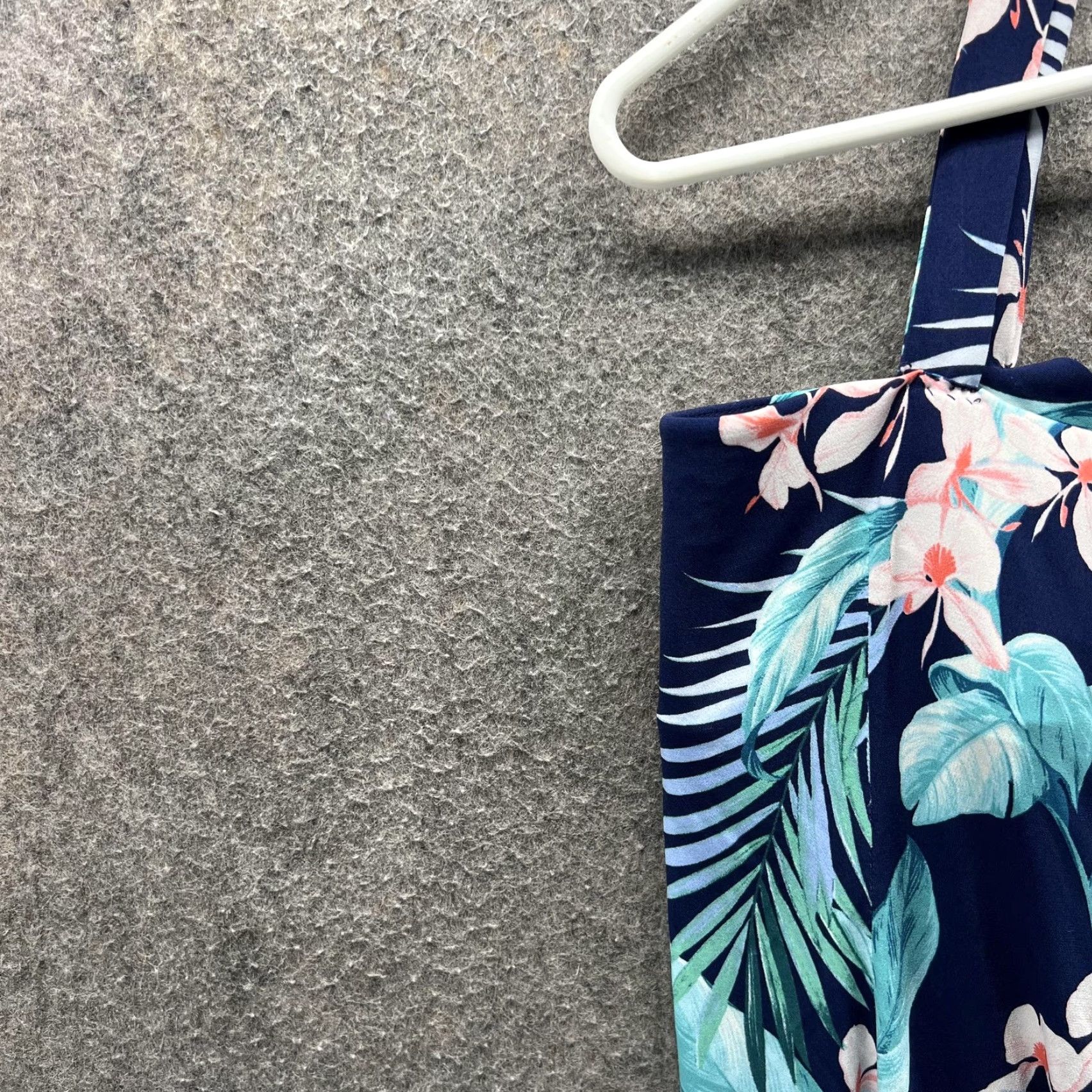 Tommy Bahama Tommy Bahama Swim Dress Womens Small Blue Tropical Floral Halter Ruched Beach Dress Size S / US 4 / IT 40 - 5 Thumbnail