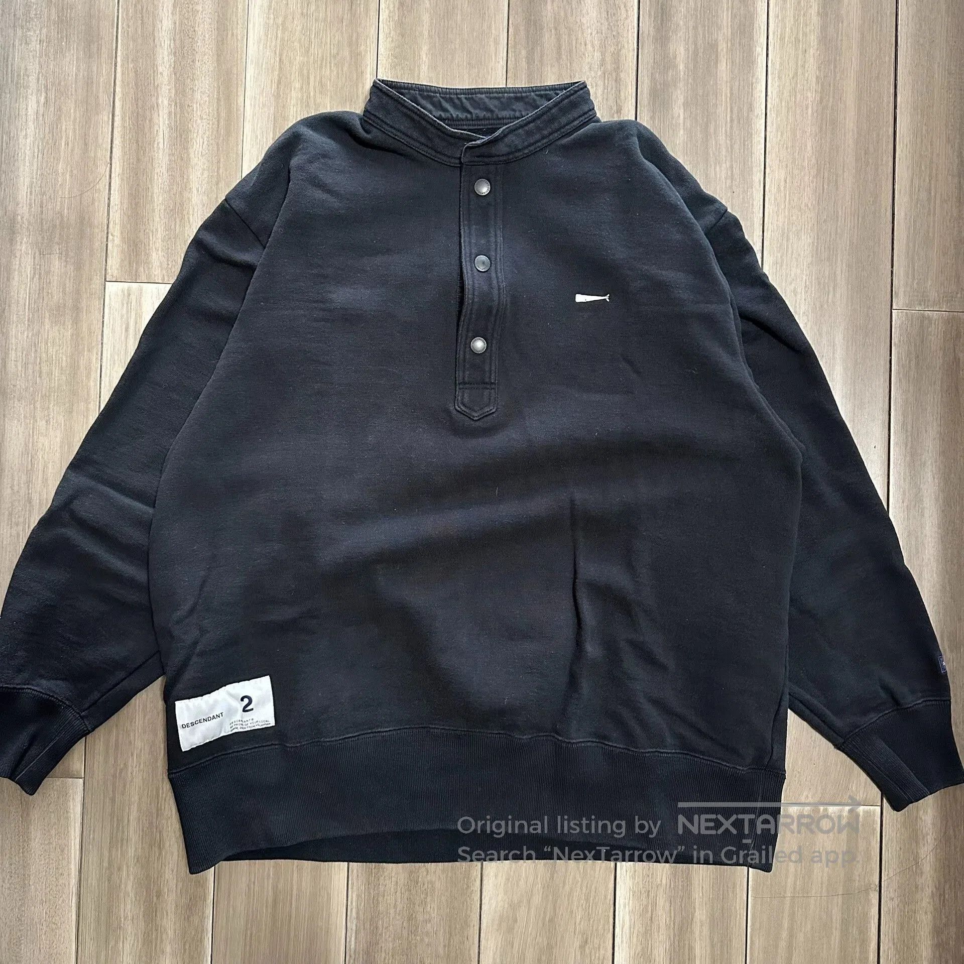 Descendant Descendant Voil Henley Sweatshirt Black. Size US M / EU 48-50 / 2 - 1 Thumbnail