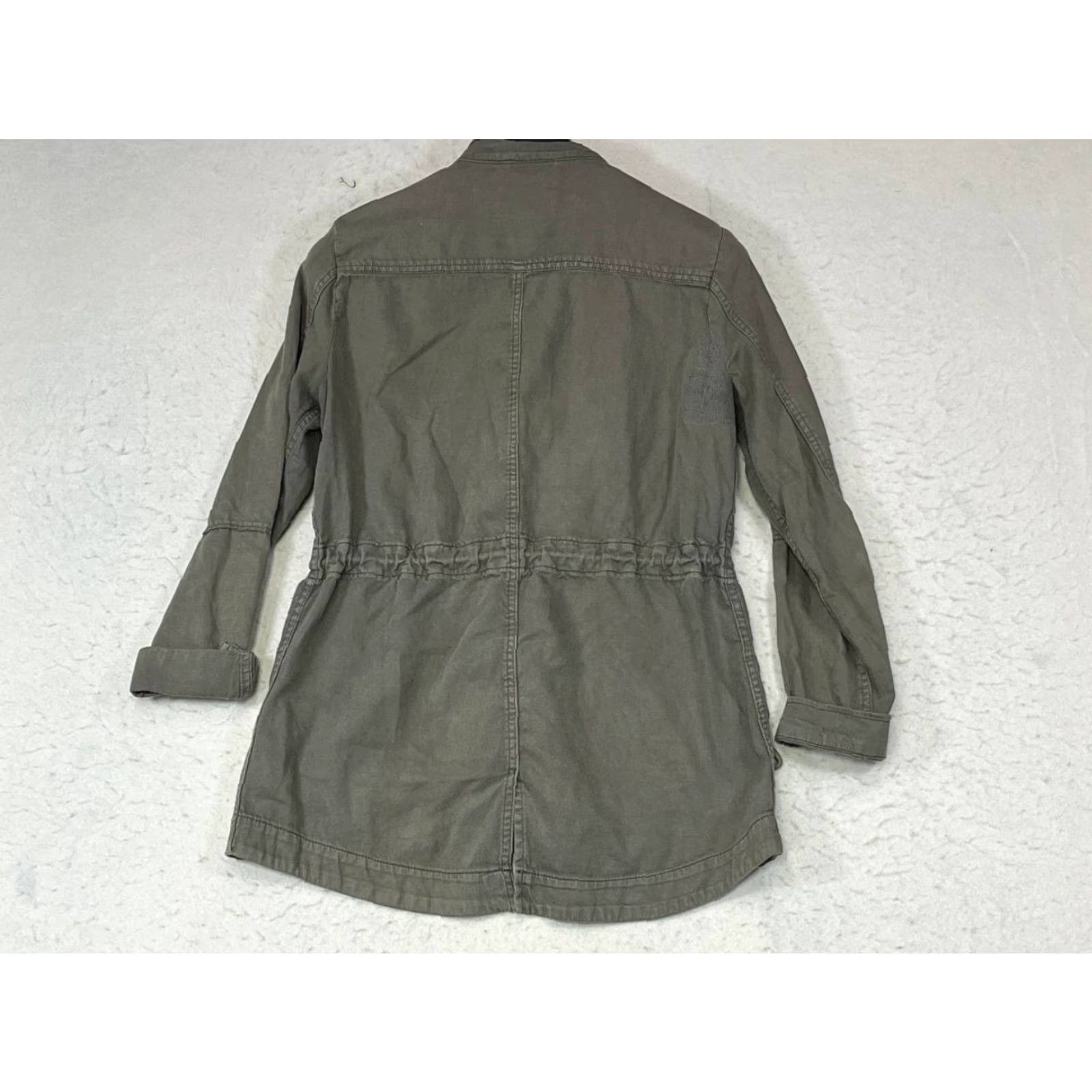 Lucky Brand Lucky Brand Jacket Women Size S Olive Green Full Zip Utility Cargo Long Sleeves Size S / US 4 / IT 40 - 2 Thumbnail