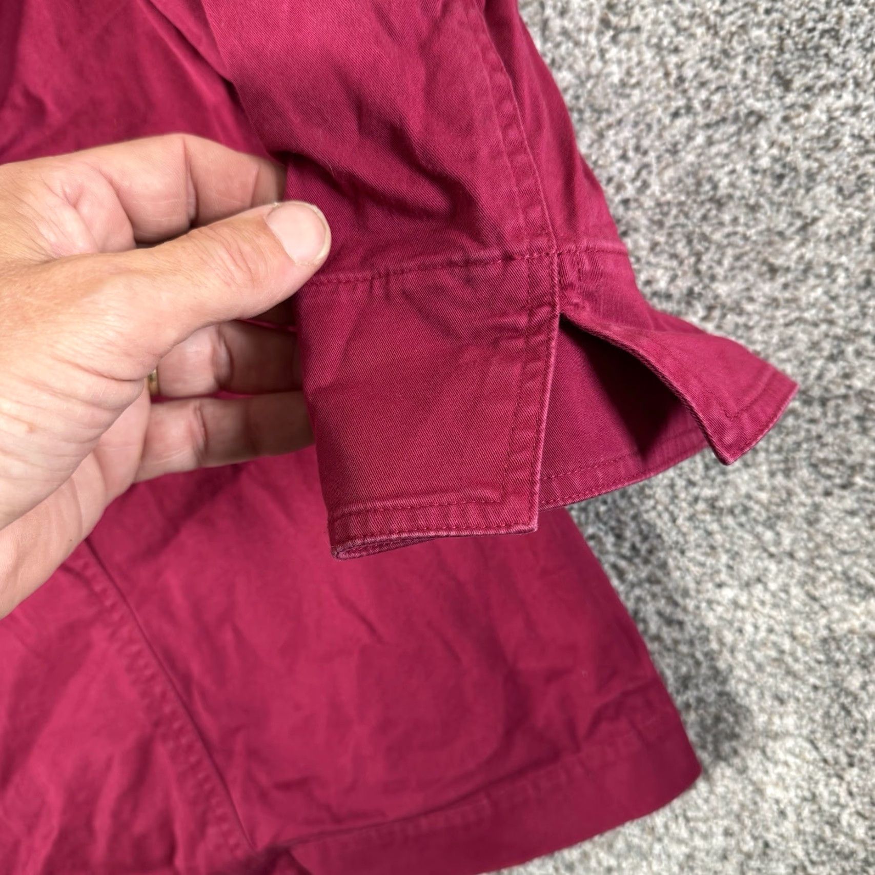Coldwater Creek VINTAGE Coldwater Creek Mandarin Collar Swing Jacket 18W Women Plus Red Cotton Spandex 3/4 Sleeve Button Casual Size XXL / US 16-18 / IT 52-54 - 5 Thumbnail