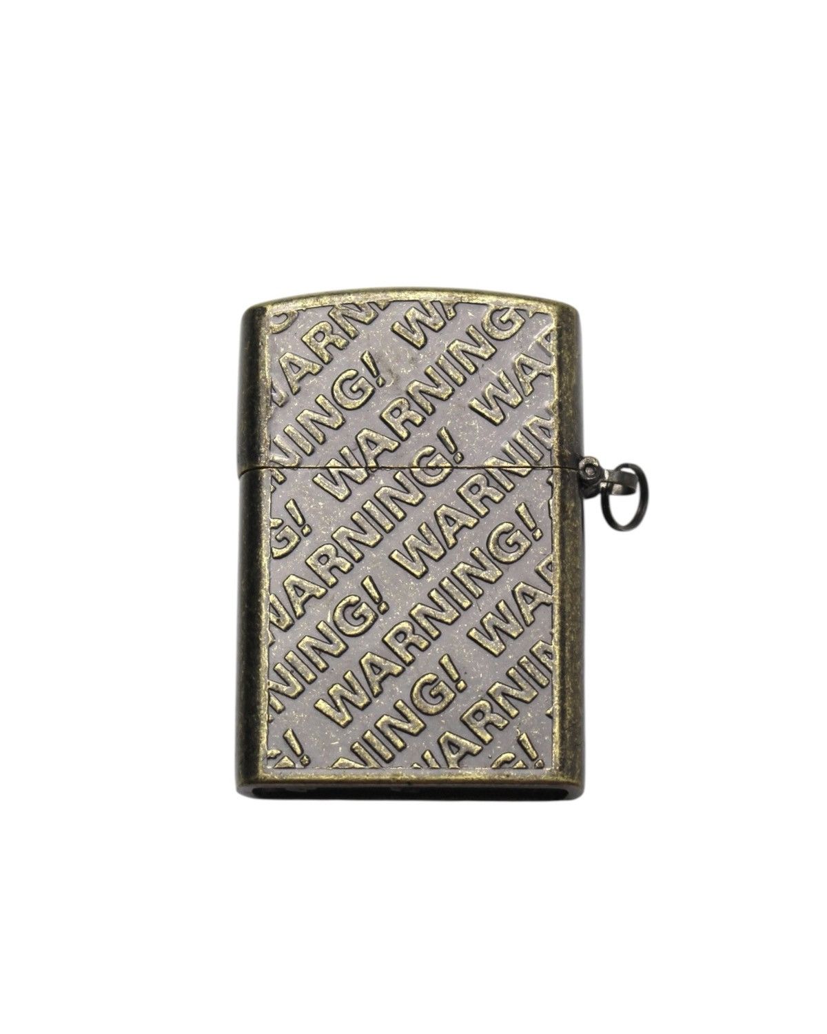 Japanese Brand 2000S JAPANESE MADE WARNING SKULL STREET GEAR BRONZE LIGHTER Size ONE SIZE - 4 Thumbnail