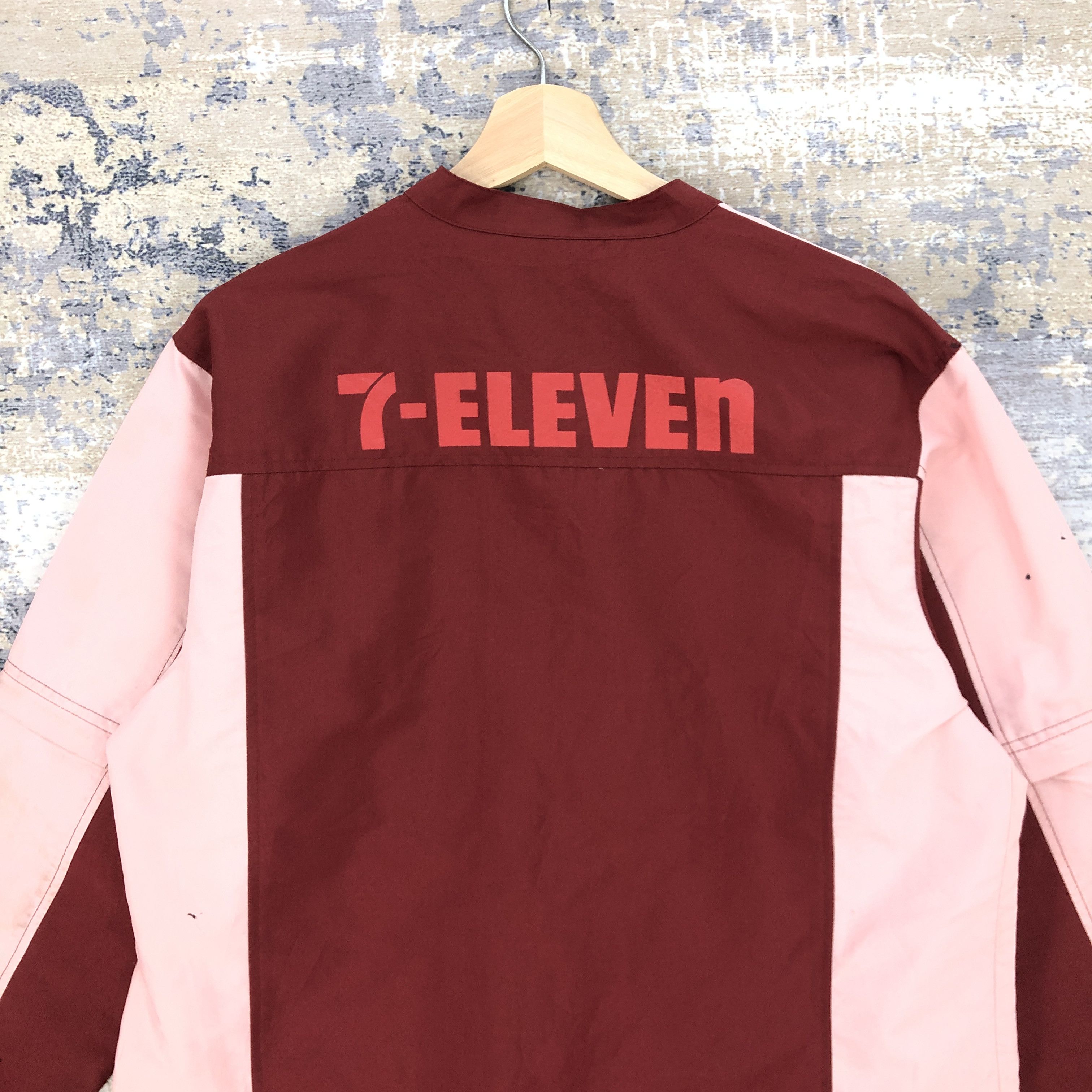 Japanese Brand Vintage 90s 7 Eleven Workers Shirt Seven Eleven Japanese Size US L / EU 52-54 / 3 - 6 Thumbnail
