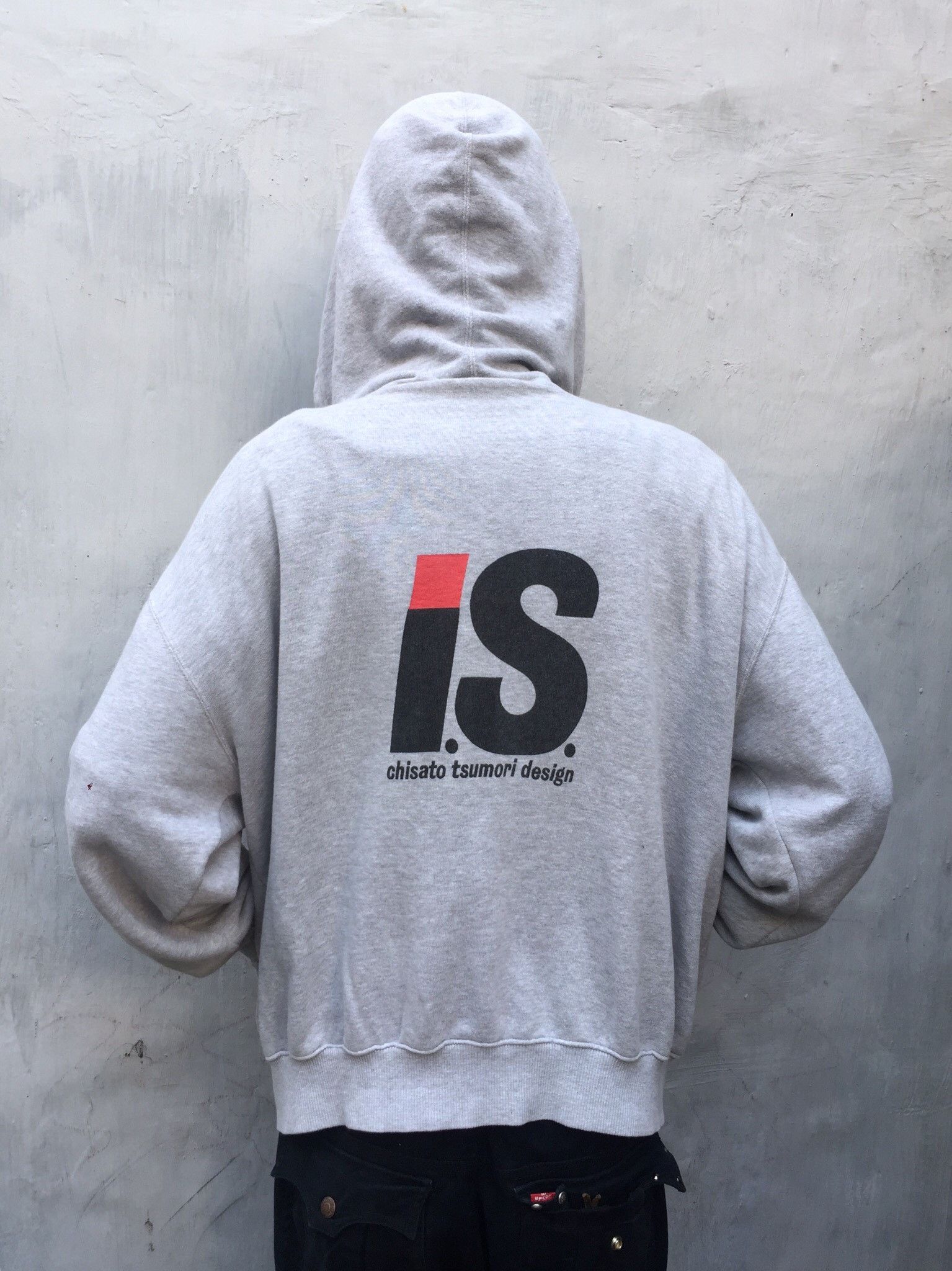 Issey Miyake Archive 80s Issey Miyake Big Logo Hoodies Size 9 Fit M-L Size US L / EU 52-54 / 3 - 1 Thumbnail