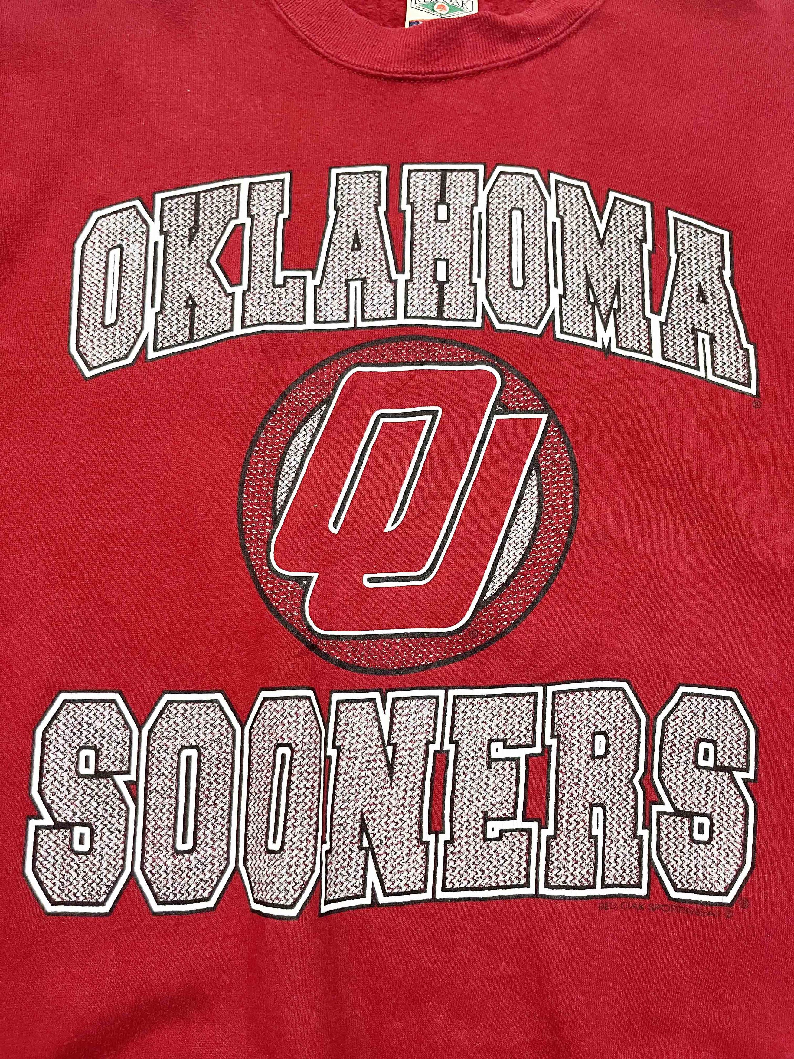 Vintage Vintage Red Oak NCAA Oklahoma Sooners OU Crewneck Sweatshirt Size US XXL / EU 58 / 5 - 2 Thumbnail