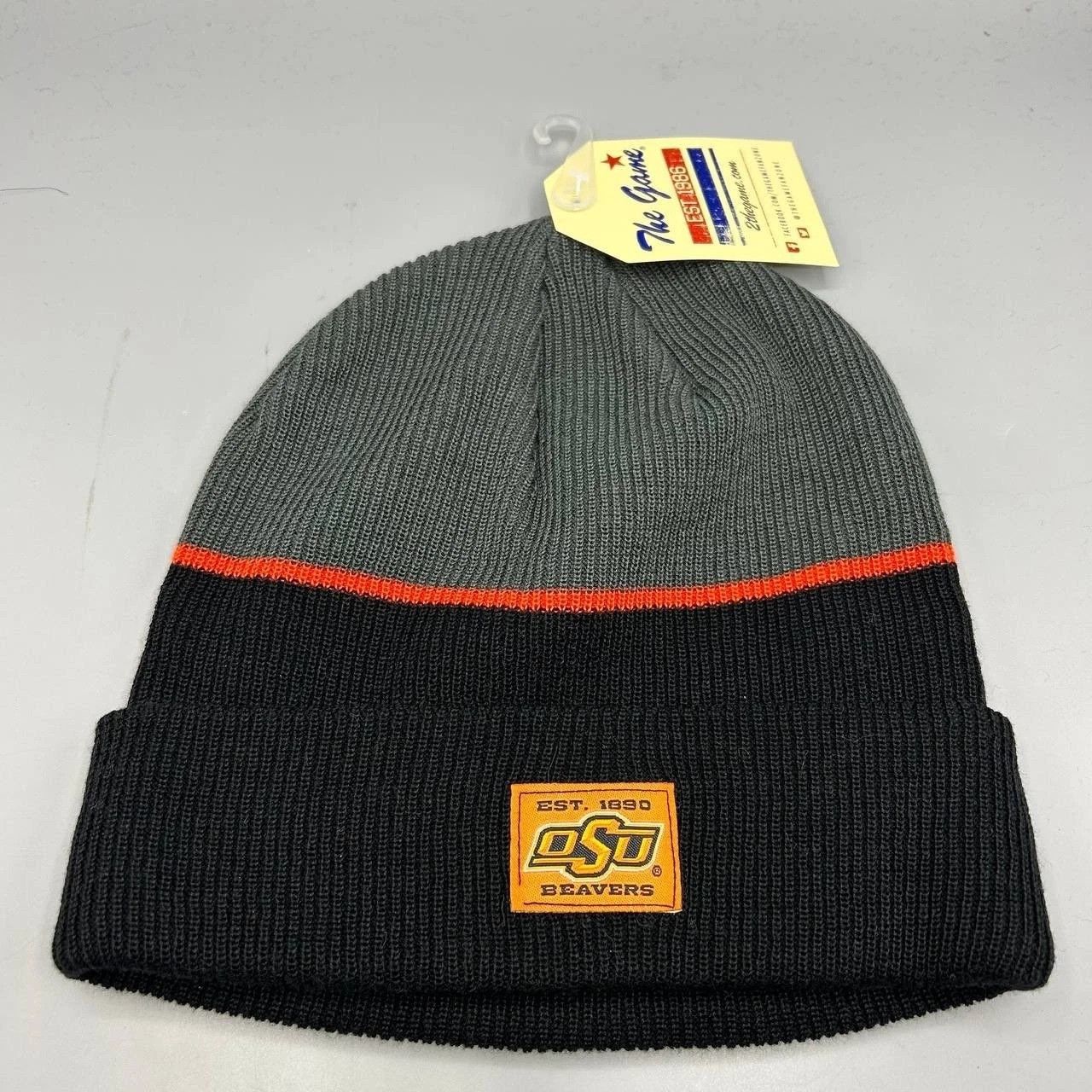 The Game Oklahoma State Cowboys Hat Men Black Gray Cuffed Beanie Size ONE SIZE - 1 Thumbnail