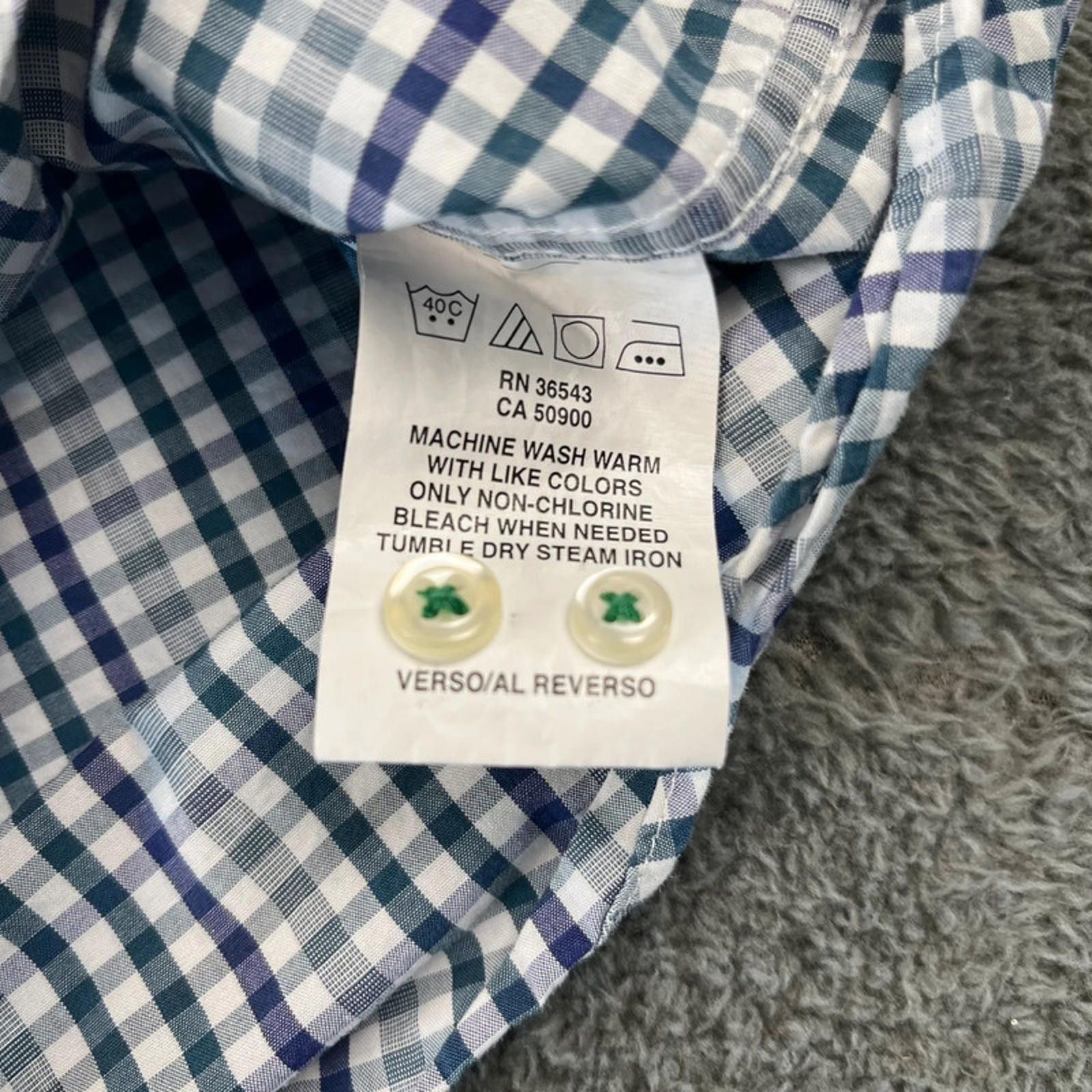 Tommy Hilfiger Tommy Hilfiger Checkered Shirt L White Blue Grey Size US L / EU 52-54 / 3 - 6 Thumbnail