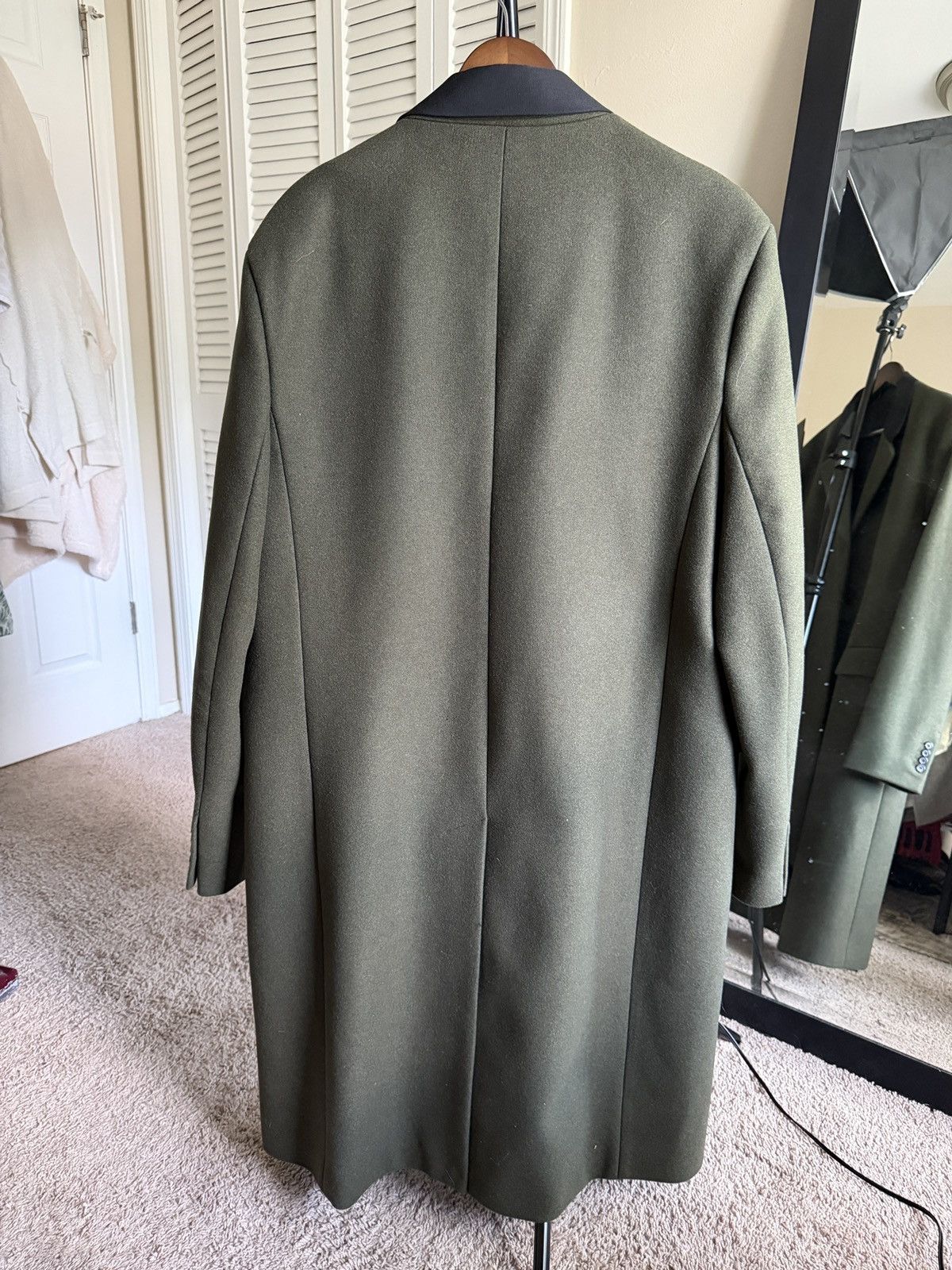 Acne Studios Acne Studios Olive tailored wool coat Size US XL / EU 56 / 4 - 5 Thumbnail