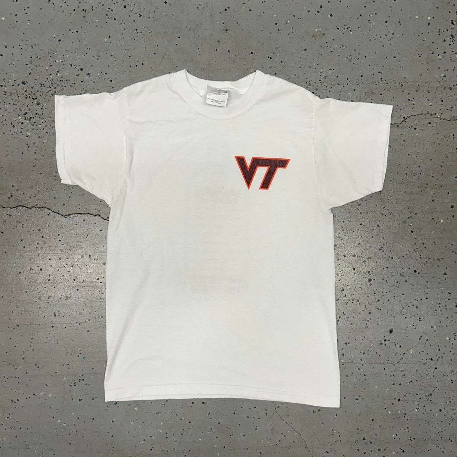 Hanes Y2K Absolute Hokie tee - white with black graphics Size US S / EU 44-46 / 1 - 3 Thumbnail