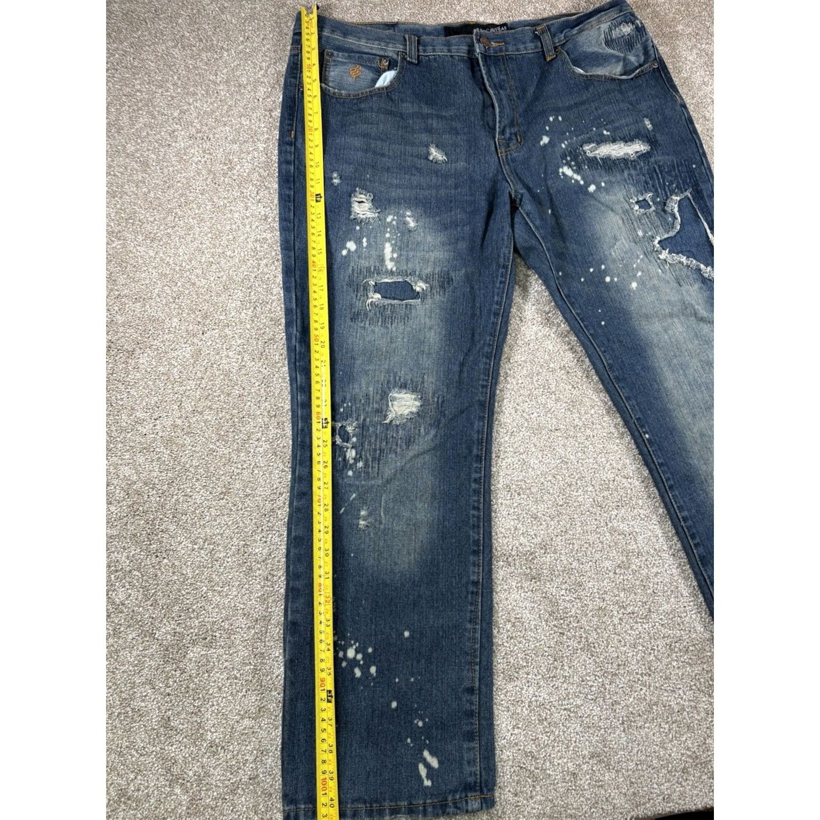 Rocawear Rocawear Jeans Mens 40x30 Blue Hip Hop Y2K Denim Acid Wash Baggy Streetwear Shirt? Size US 40 / EU 56 - 6 Thumbnail