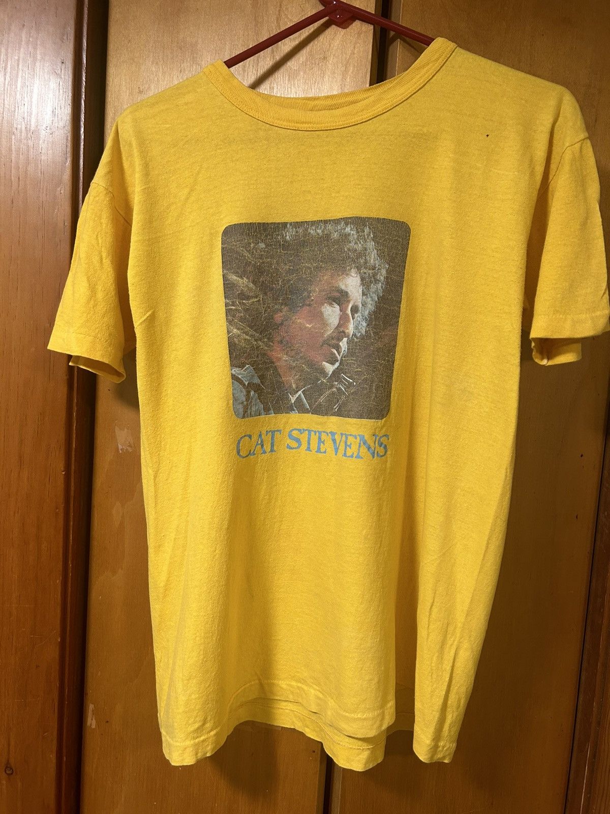 Vintage Vintage 1970s Bob Dylan / Cat Stevens T Shirt Size US M / EU 48-50 / 2 - 1 Thumbnail