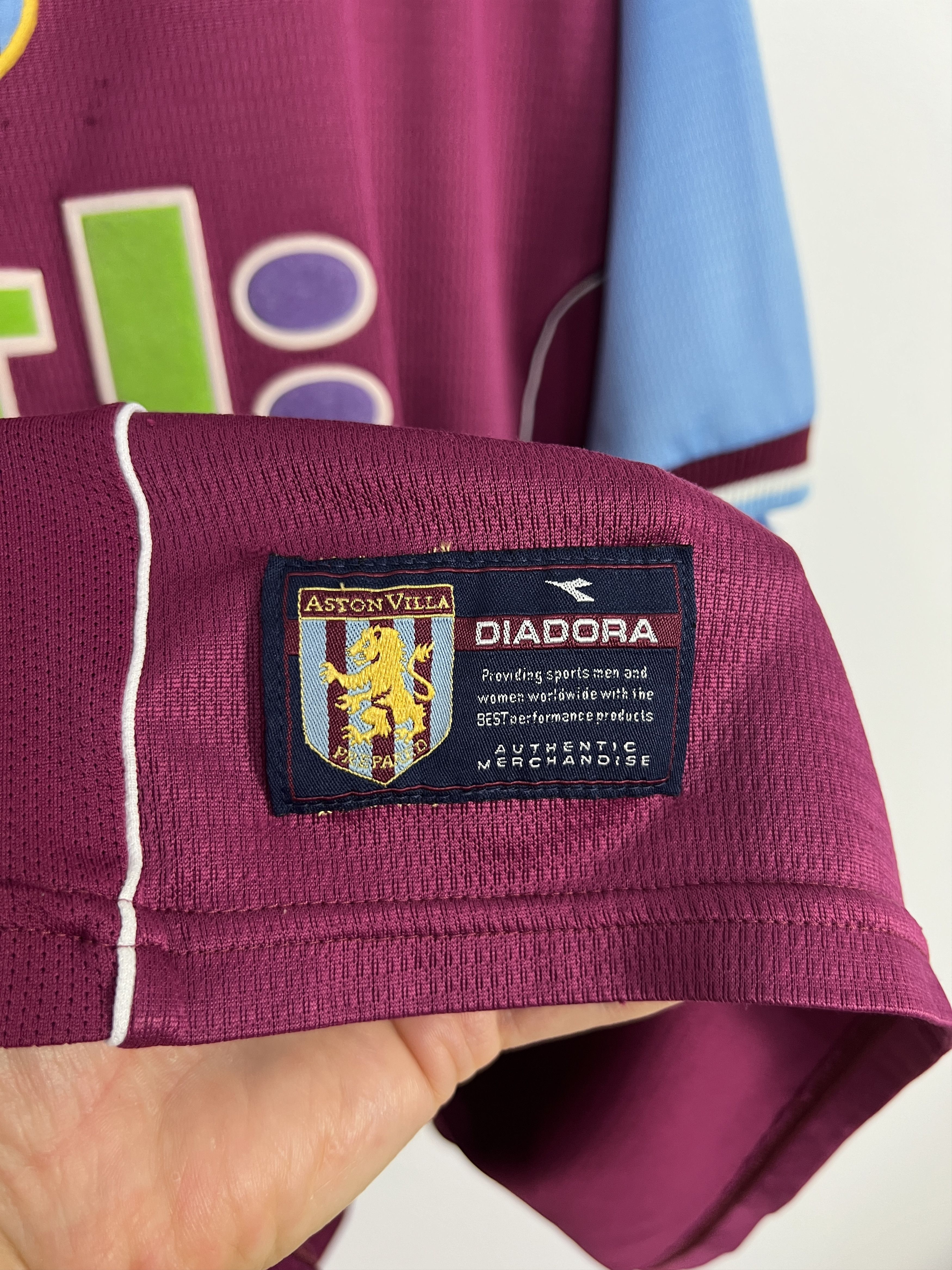 Diadora Aston Villa Home football shirt 2000 Soccer Diadora Jersey Size US XXL / EU 58 / 5 - 4 Thumbnail