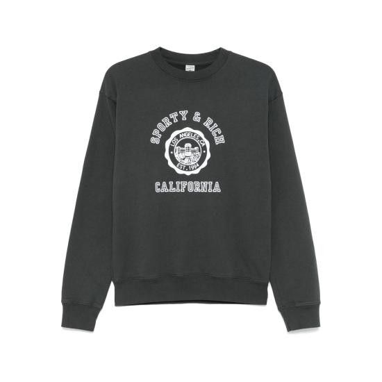 Sporty & Rich SPORTY & RICH Women Tops ST071622508BA FADBK BLACK Size S / US 4 / IT 40 - 1 Thumbnail