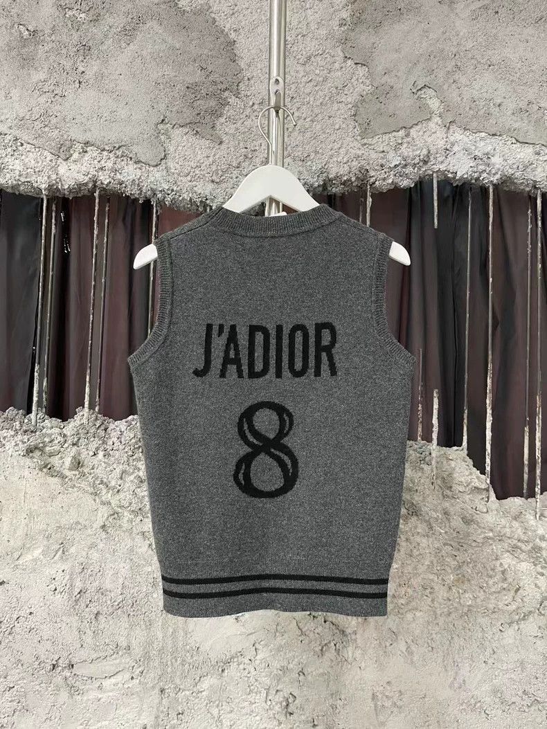 Dior Gray Wool Cardigan Two-2505