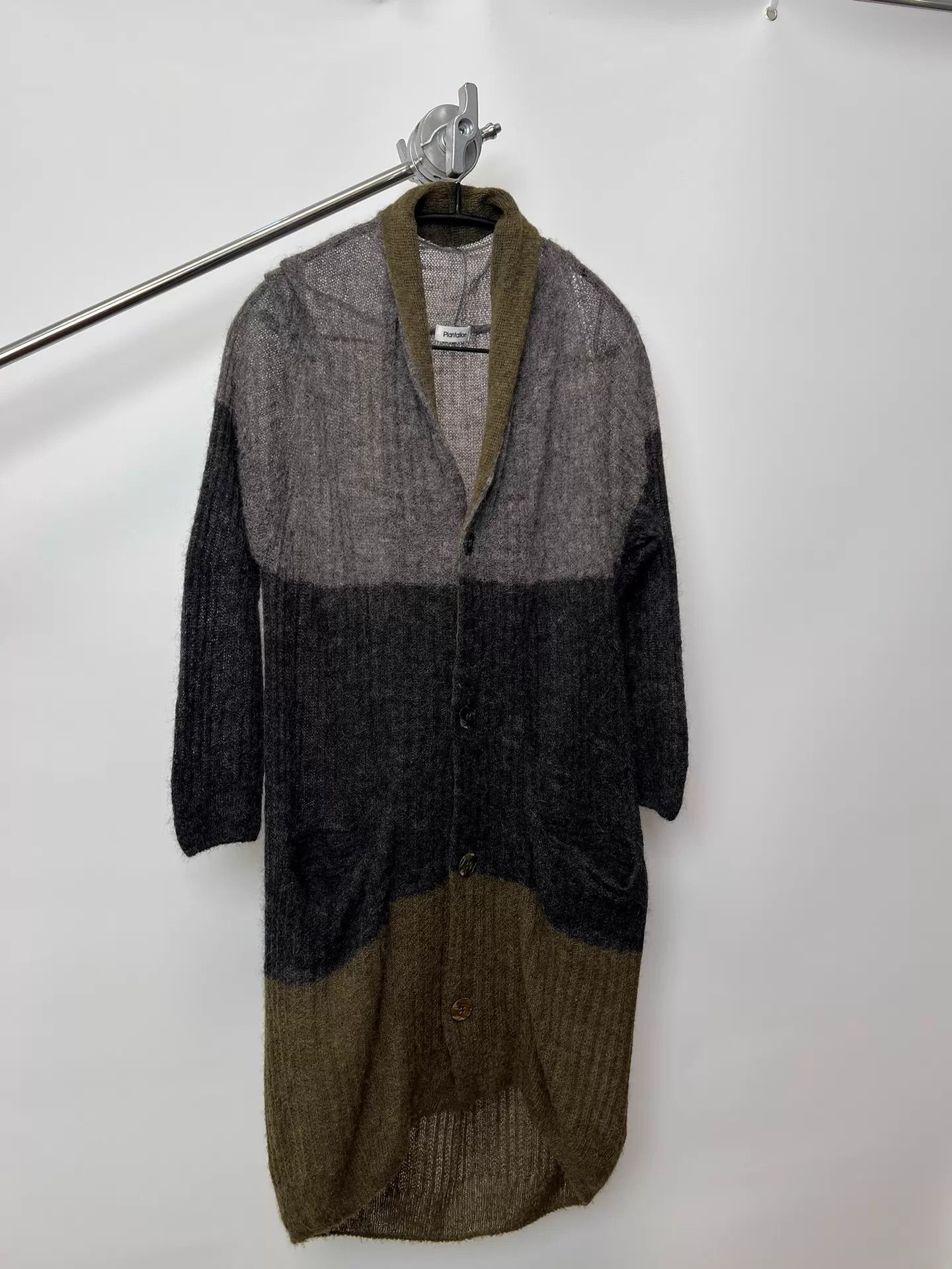 Issey Miyake ISSEY MIYAKE color blocked wool blend knit cardigan M Size US M / EU 48-50 / 2 - 2 Thumbnail