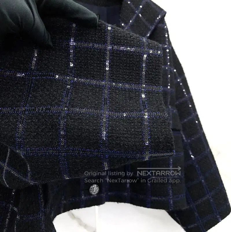 Chanel Chanel Dark Blue Cotton Blend Women's Jacket . Size M / US 6-8 / IT 42-44 - 6 Thumbnail