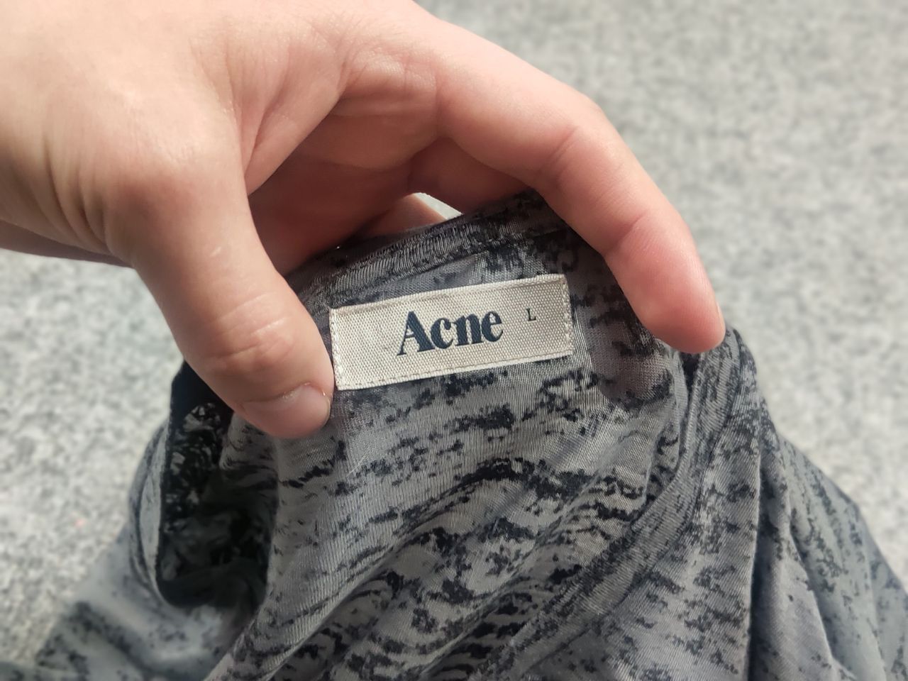 Acne Studios Vintage AW10 Acne Studio Bay Burnout T-shirt graphite Gray Size US L / EU 52-54 / 3 - 11 Thumbnail