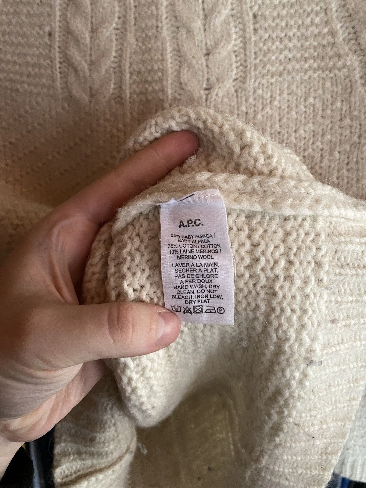 A.P.C. VINTAGE A.P.C KNIT BABY ALPACA SWEATER Size L / US 10 / IT 46 - 4 Thumbnail