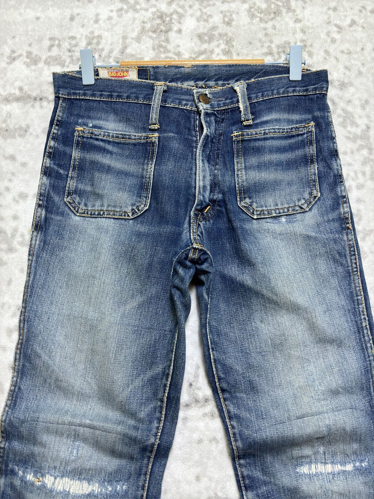 Big John Vintage Big John Distressed Talon Zip Release Hem Boot Cut Size US 30 / EU 46 - 3 Thumbnail