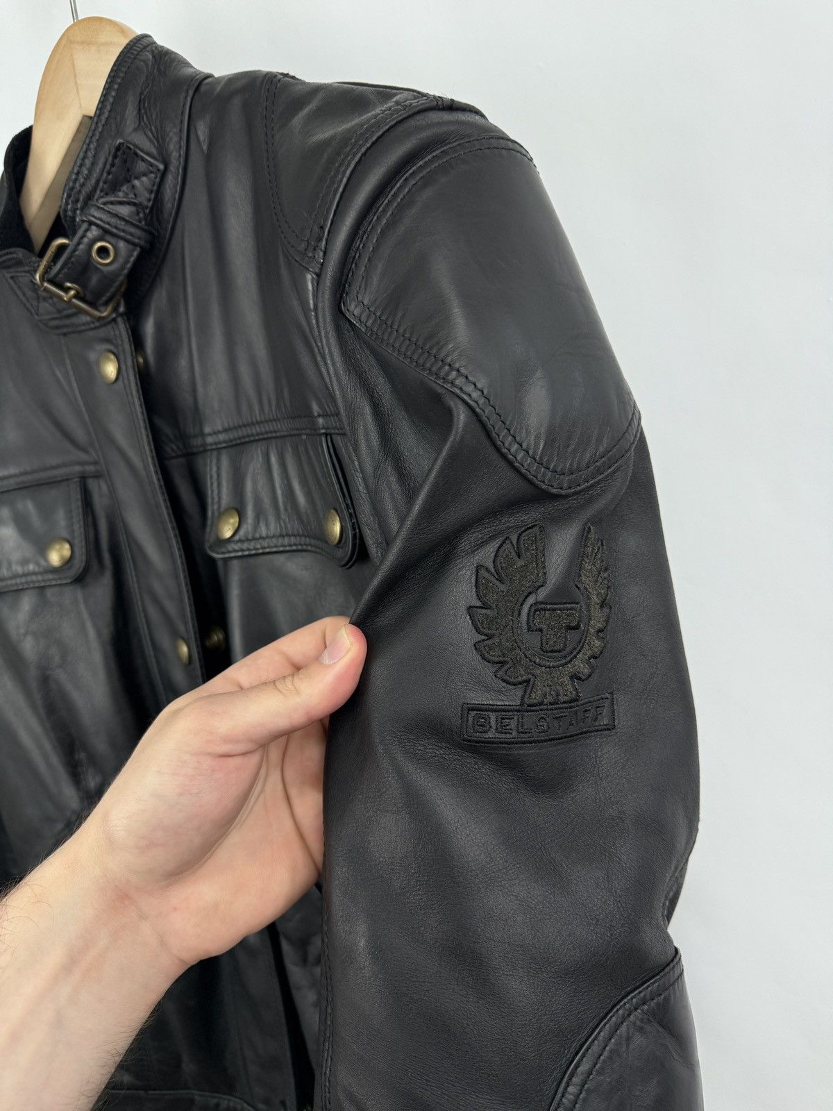 Belstaff 🇬🇧 Belstaff Pure Motorcycle Armored Leather Biker Jacket Rare Size US S / EU 44-46 / 1 - 10 Thumbnail