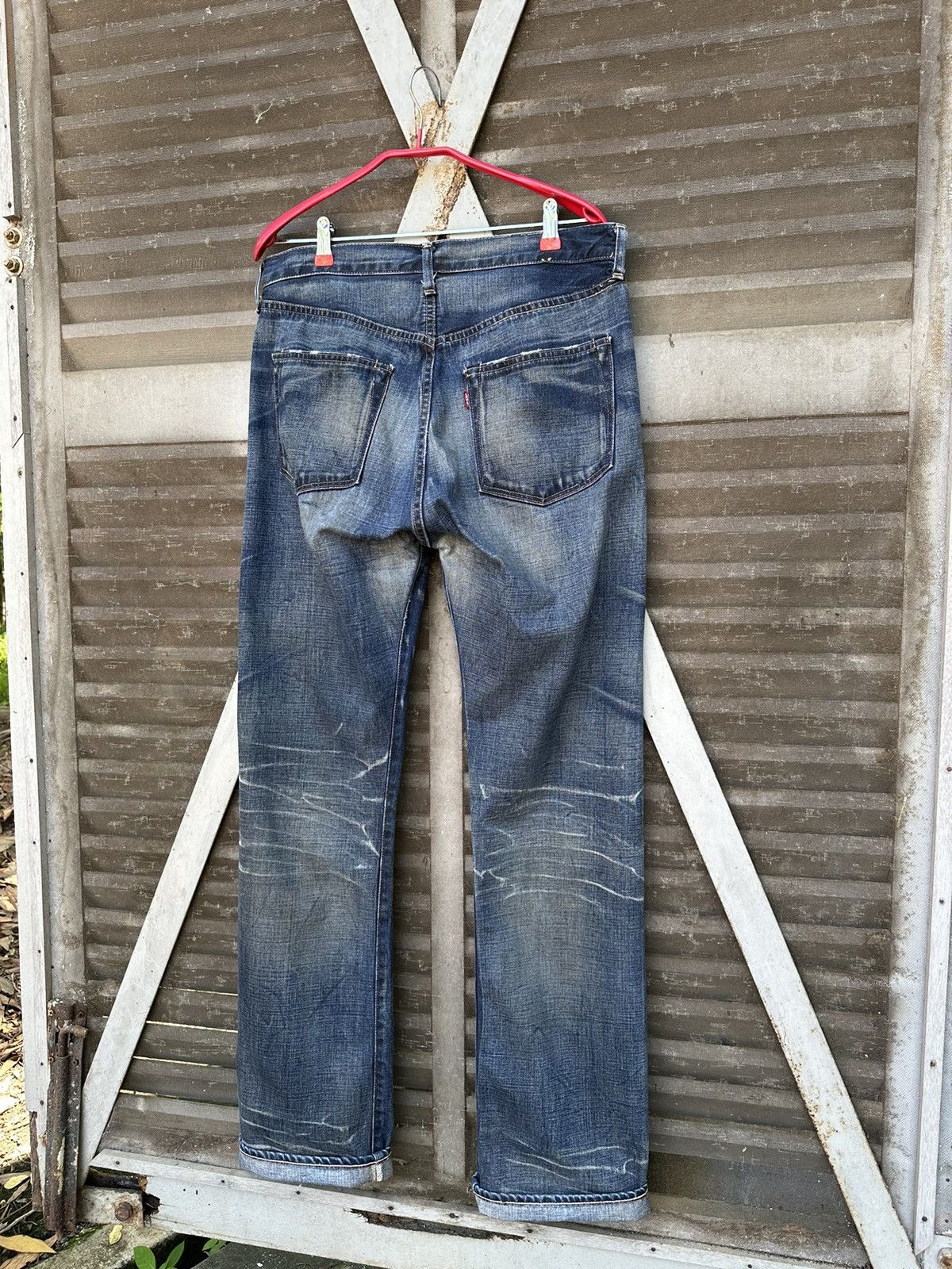 Levi's Vintage Clothing 👹Vintage Levis 501 Big E Washed Baggy Jeans Size US 34 / EU 50 - 3 Thumbnail