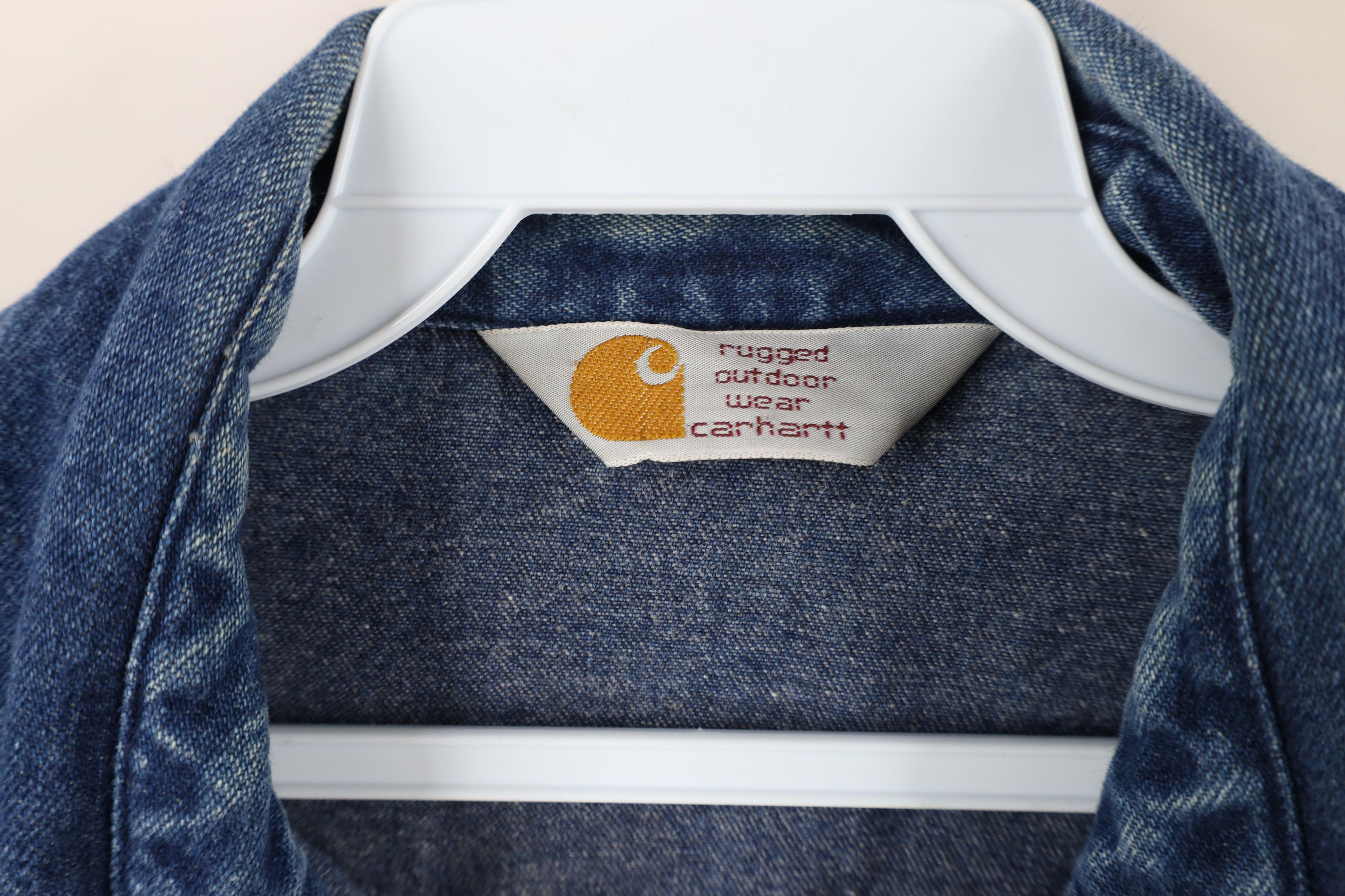 Carhartt × Vintage Vintage 90s Carhartt Western Cowboy Snap Button Shirt USA Size US XXL / EU 58 / 5 - 9 Thumbnail