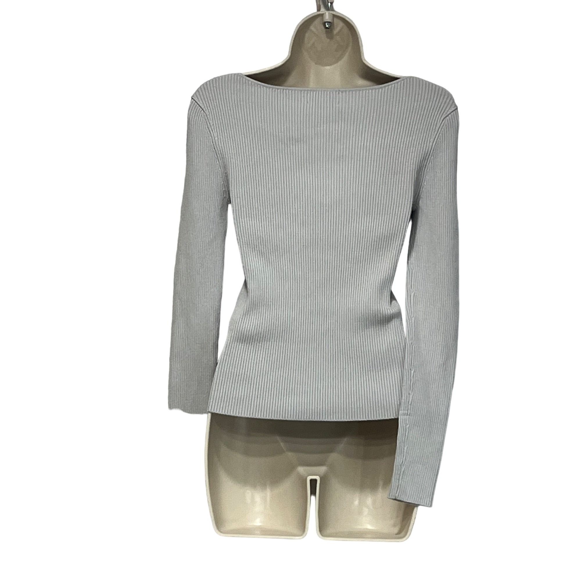 Other Open Edit women’s Sweetheart Neckline Ribbed Sweater Top, Gr Size XXS / US 00 / IT 34 - 3 Thumbnail