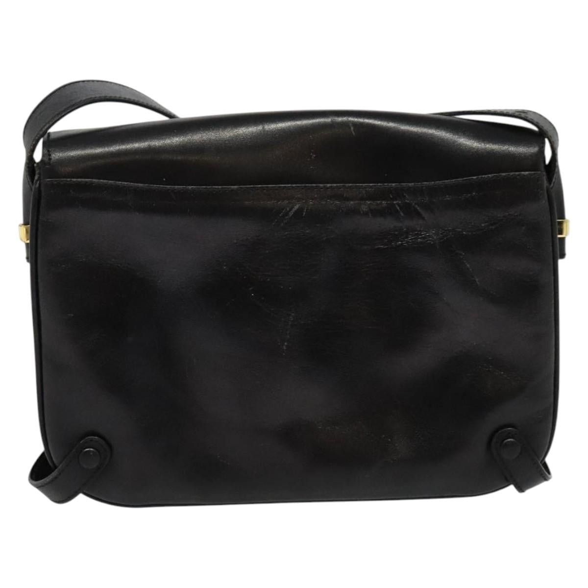 Celine CELINE Shoulder Bag Leather Black Gold Size ONE SIZE - 3 Thumbnail