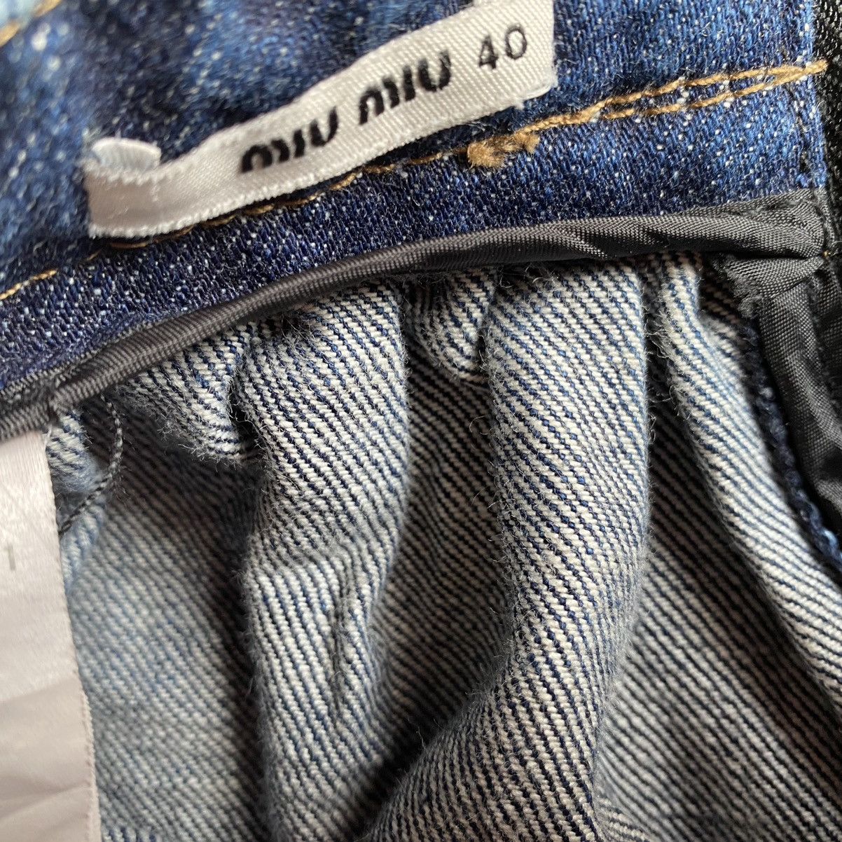 Miu Miu Miu miu denim skirt Size 27" / US 4 / IT 40 - 5 Thumbnail