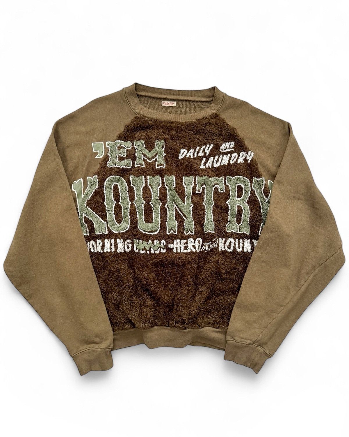Kapital Kountry Grizzly Crewneck Fleece Jumper Size US L / EU 52-54 / 3 - 1 Thumbnail