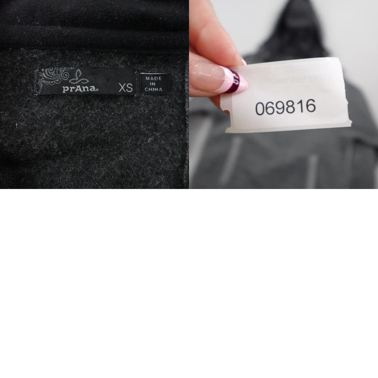 Prana PrAna Hoodie Womens XS Gray Hartlie Pullover 1/4 Zip Wool Blend Sweatshirt Size XS / US 0-2 / IT 36-38 - 8 Thumbnail