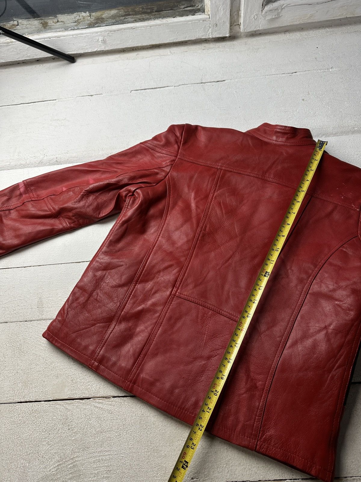 Other 🚨Y2K RICK OWENS TYPE DIRTY SLIM FIT ZIP LEATHER JACKET Size M / US 6-8 / IT 42-44 - 16 Thumbnail